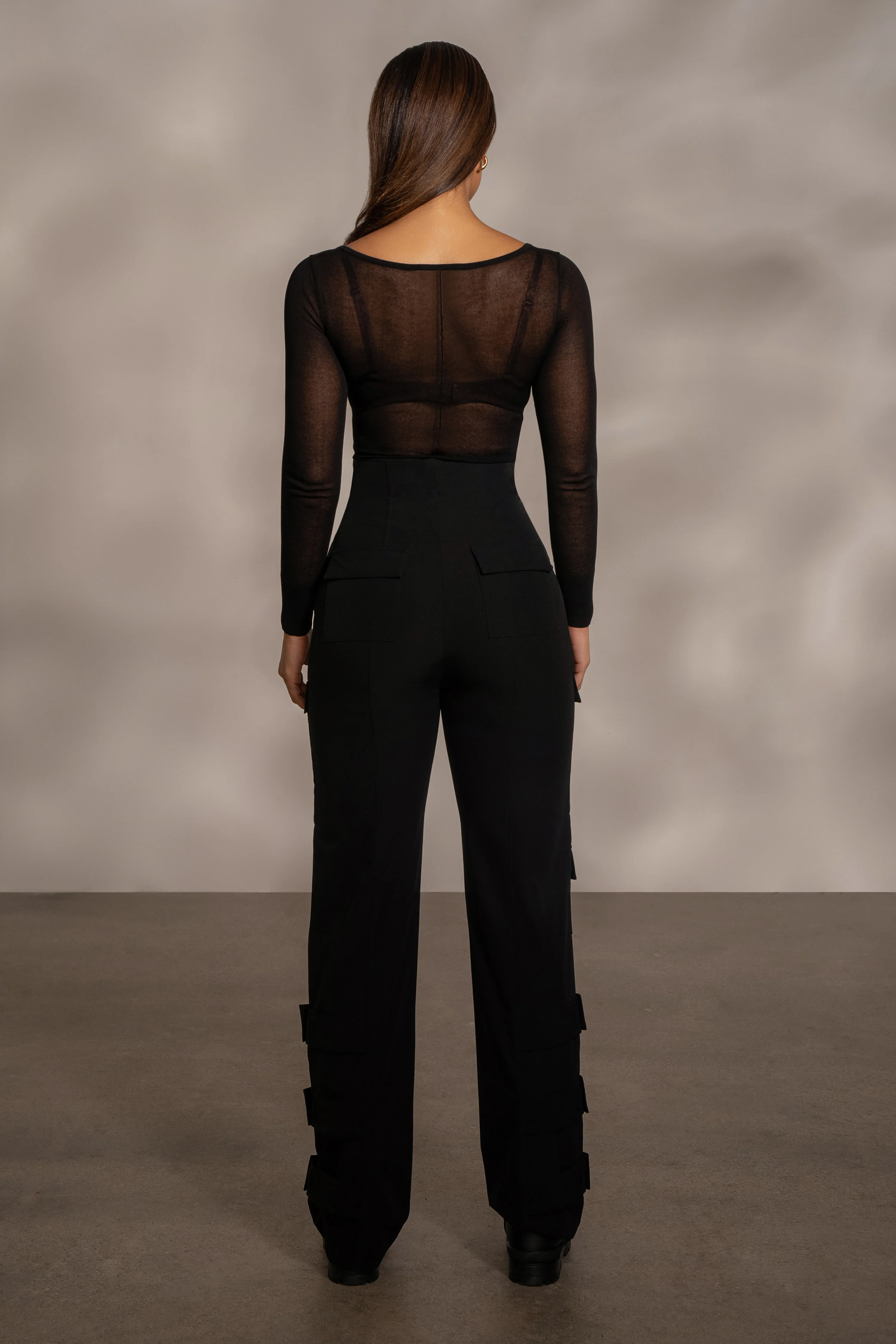 Black Nyah Nylon Utility Pants - Image 12