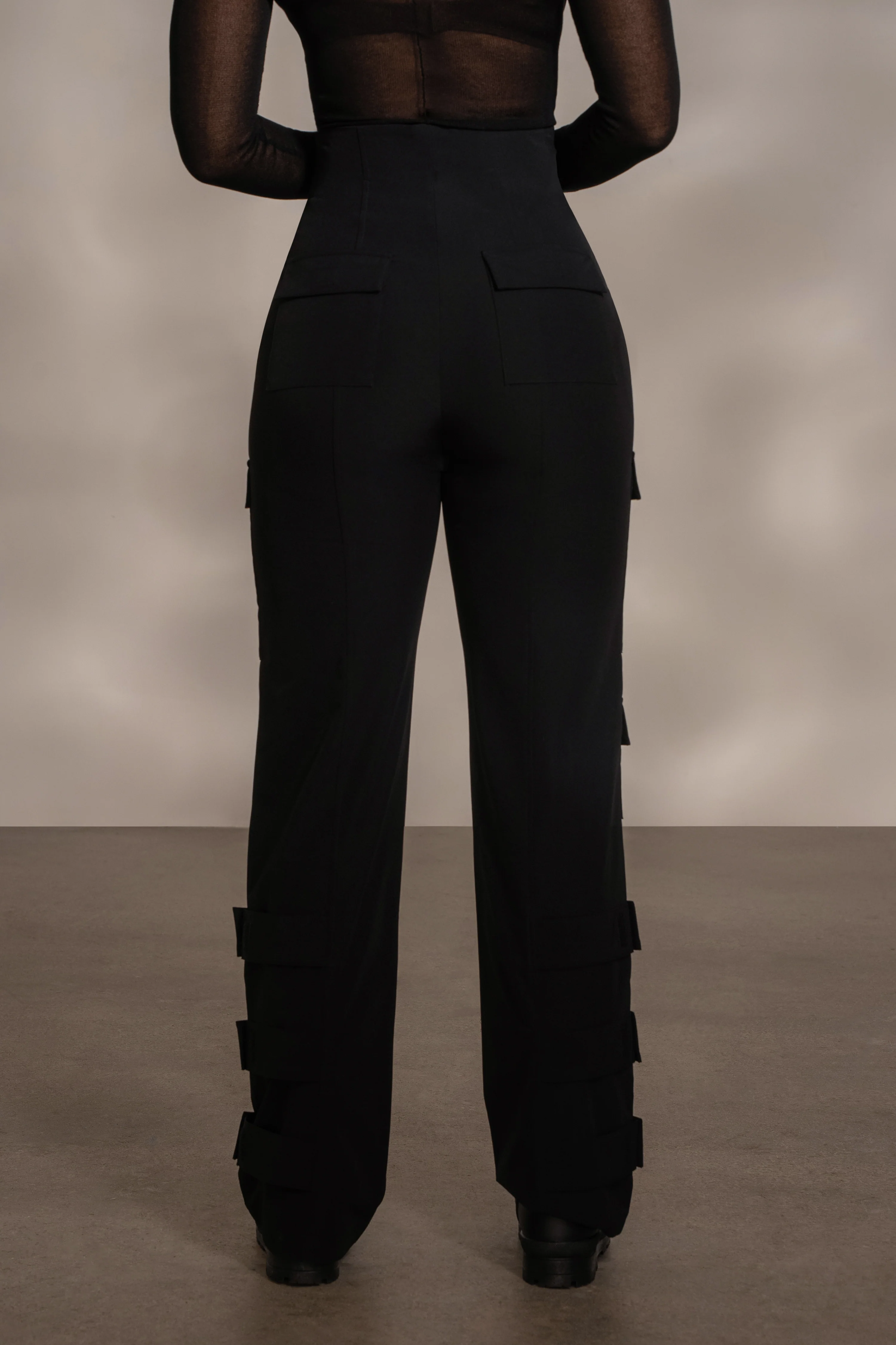 Black Nyah Nylon Utility Pants - Image 13