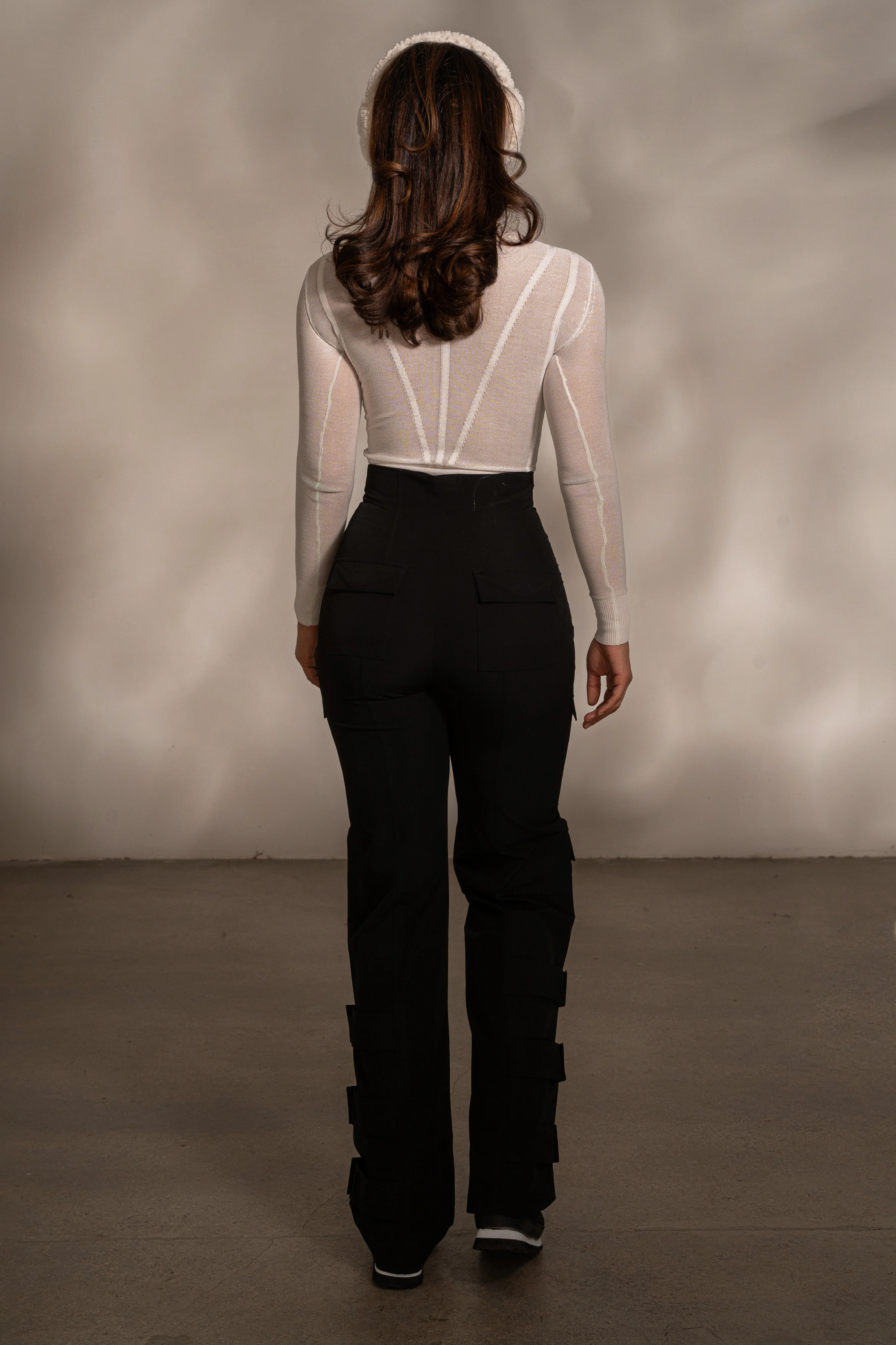 Black Nyah Nylon Utility Pants - Image 14