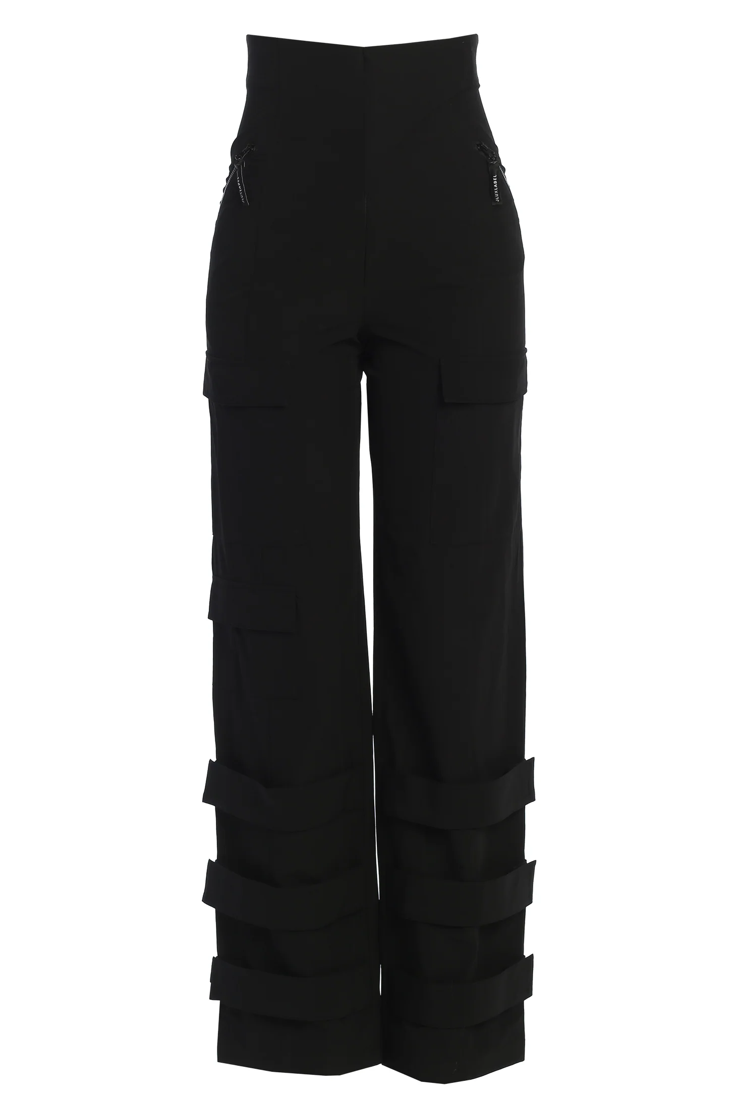 Black Nyah Nylon Utility Pants - Image 2