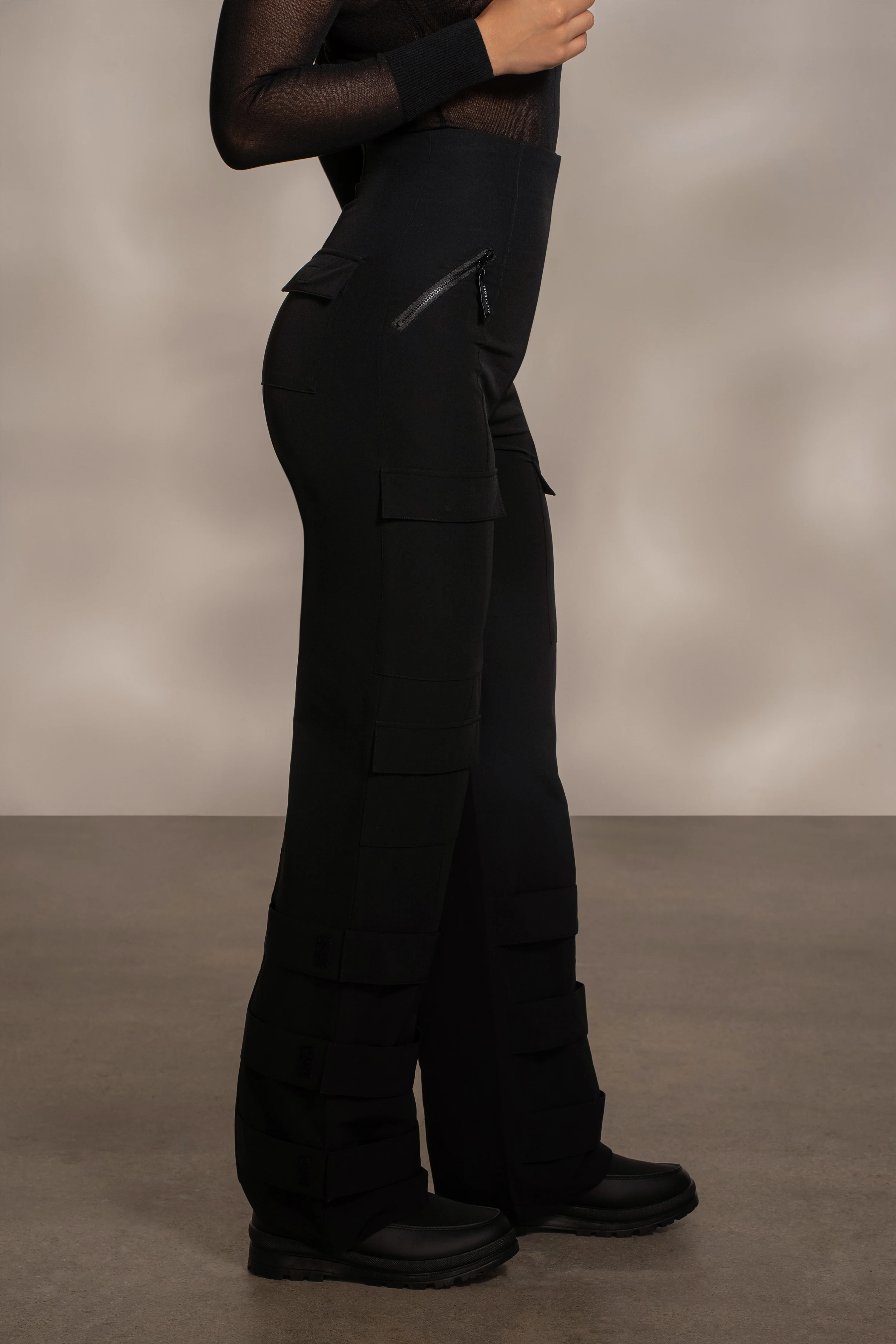 Black Nyah Nylon Utility Pants - Image 9
