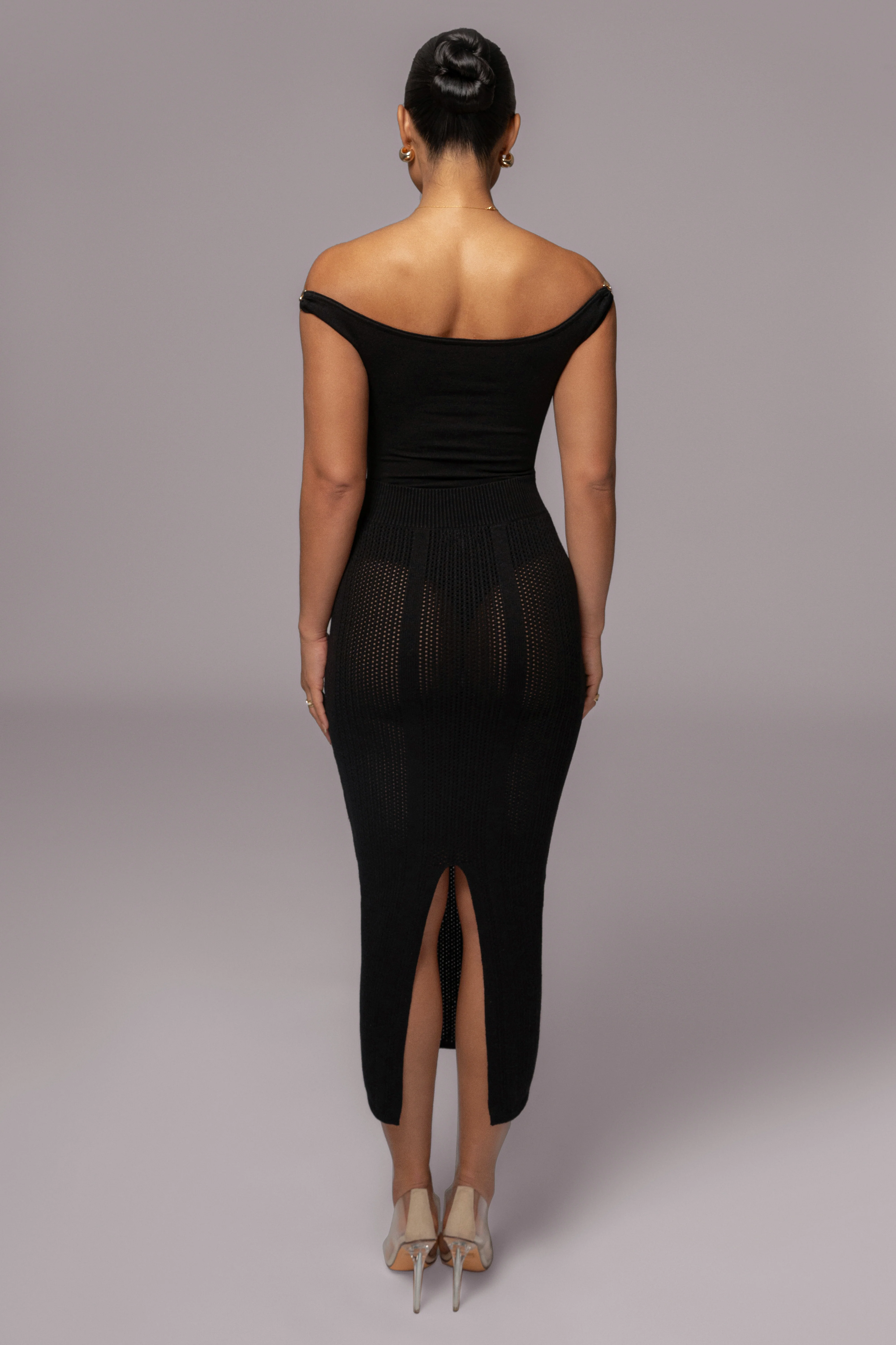 Black Off The Shoulder Bodysuit - Image 12