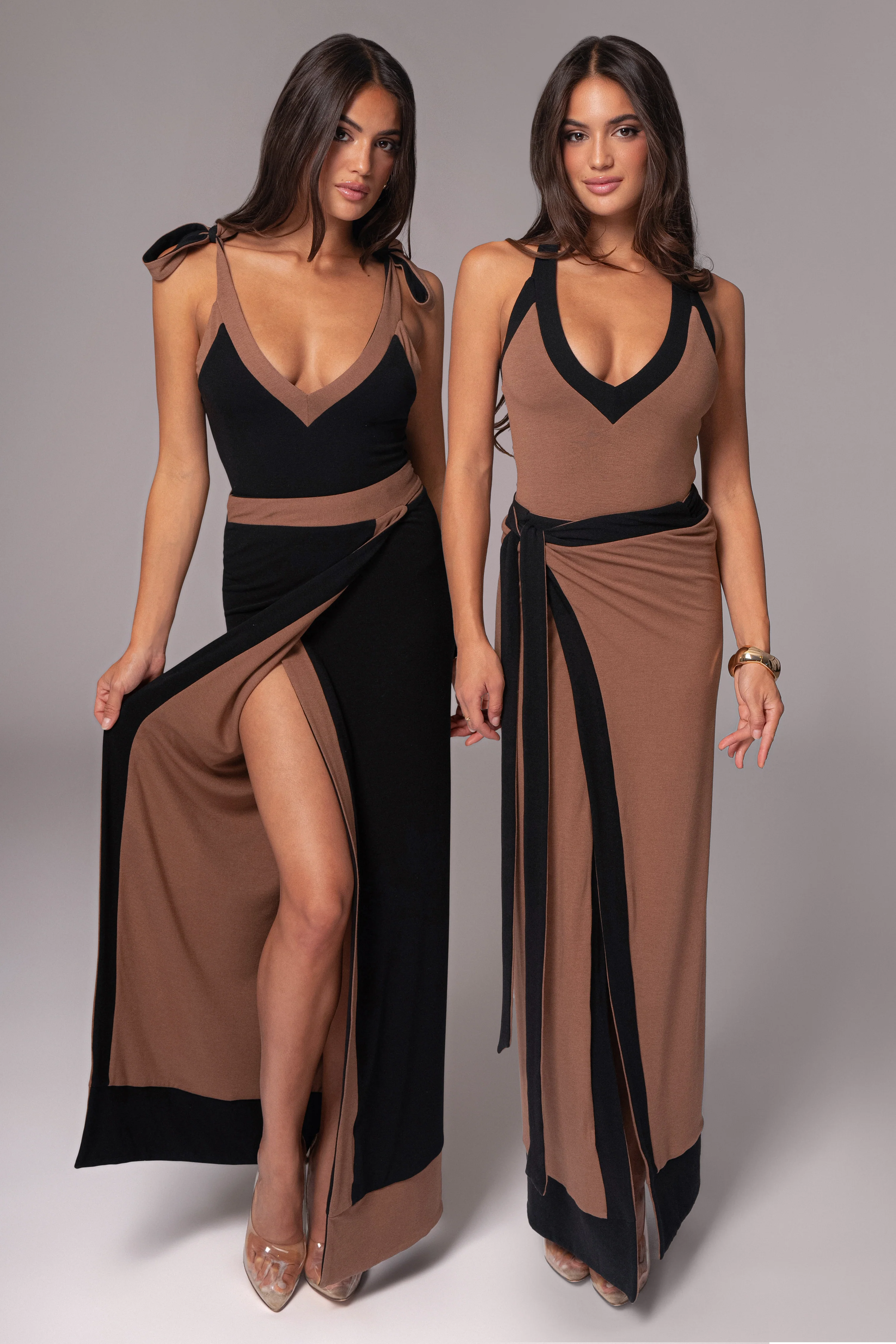 Black/Pecan Kamie Reversible Skirt Set - Image 2
