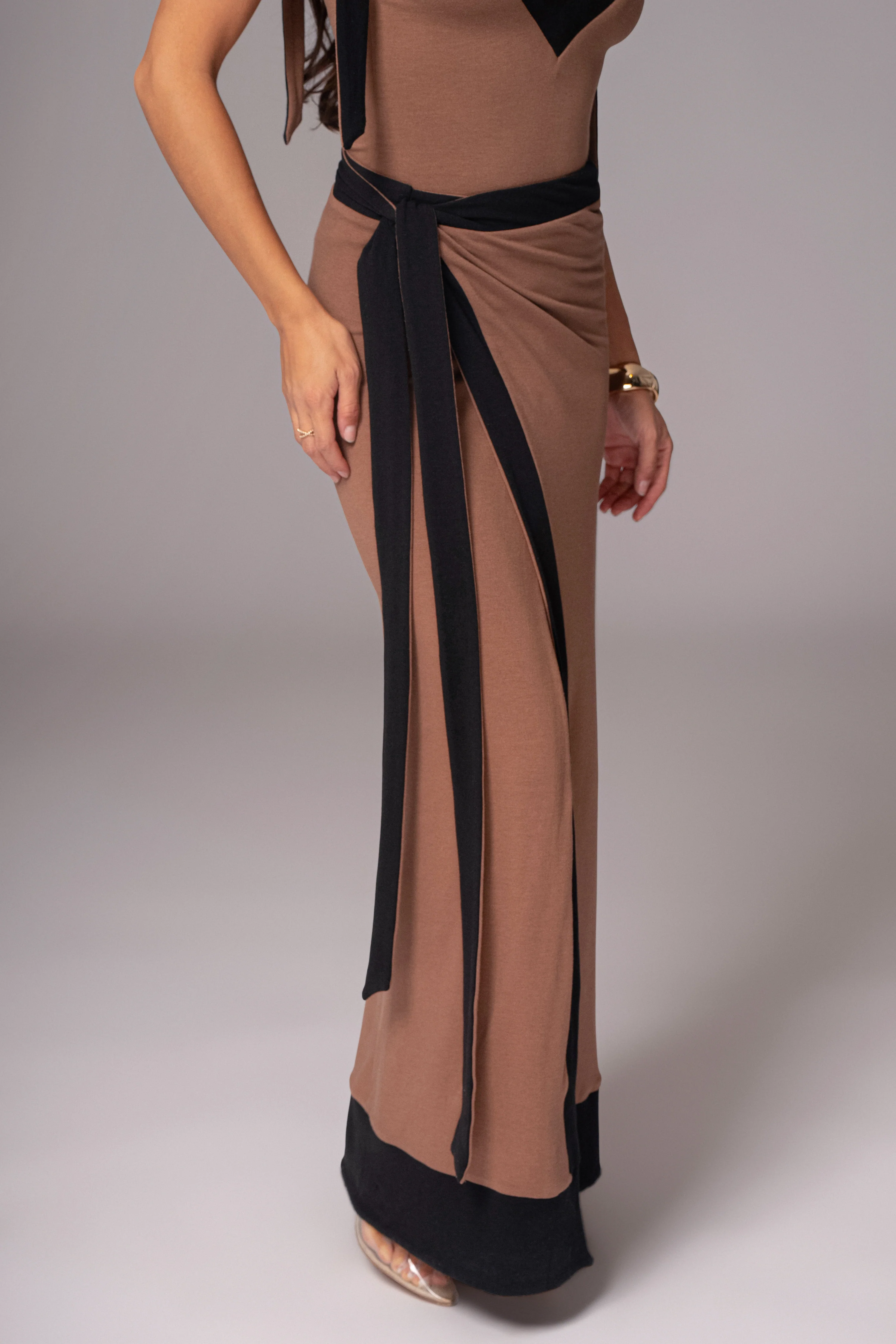 Black/Pecan Kamie Reversible Skirt Set - Image 24