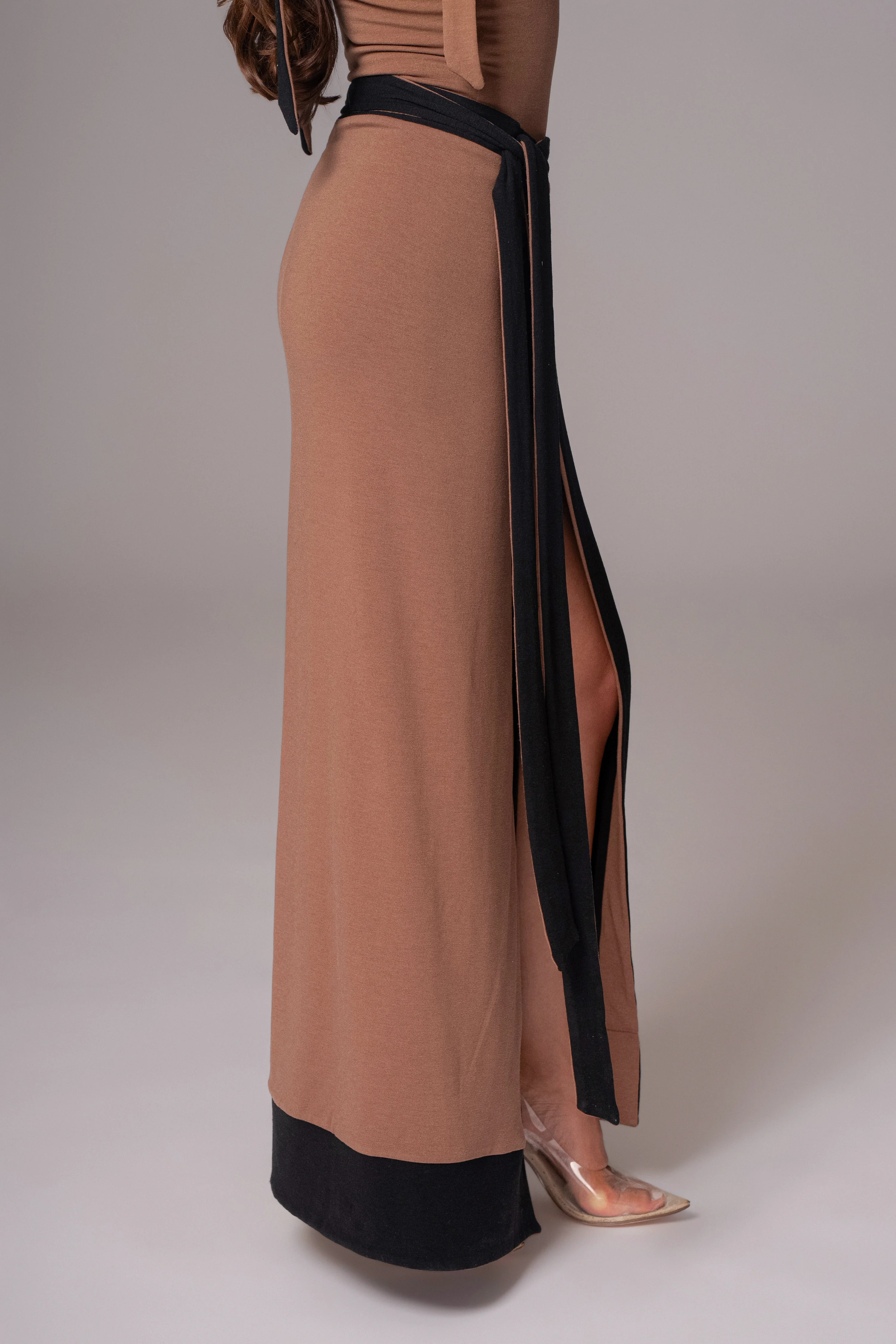 Black/Pecan Kamie Reversible Skirt Set - Image 26