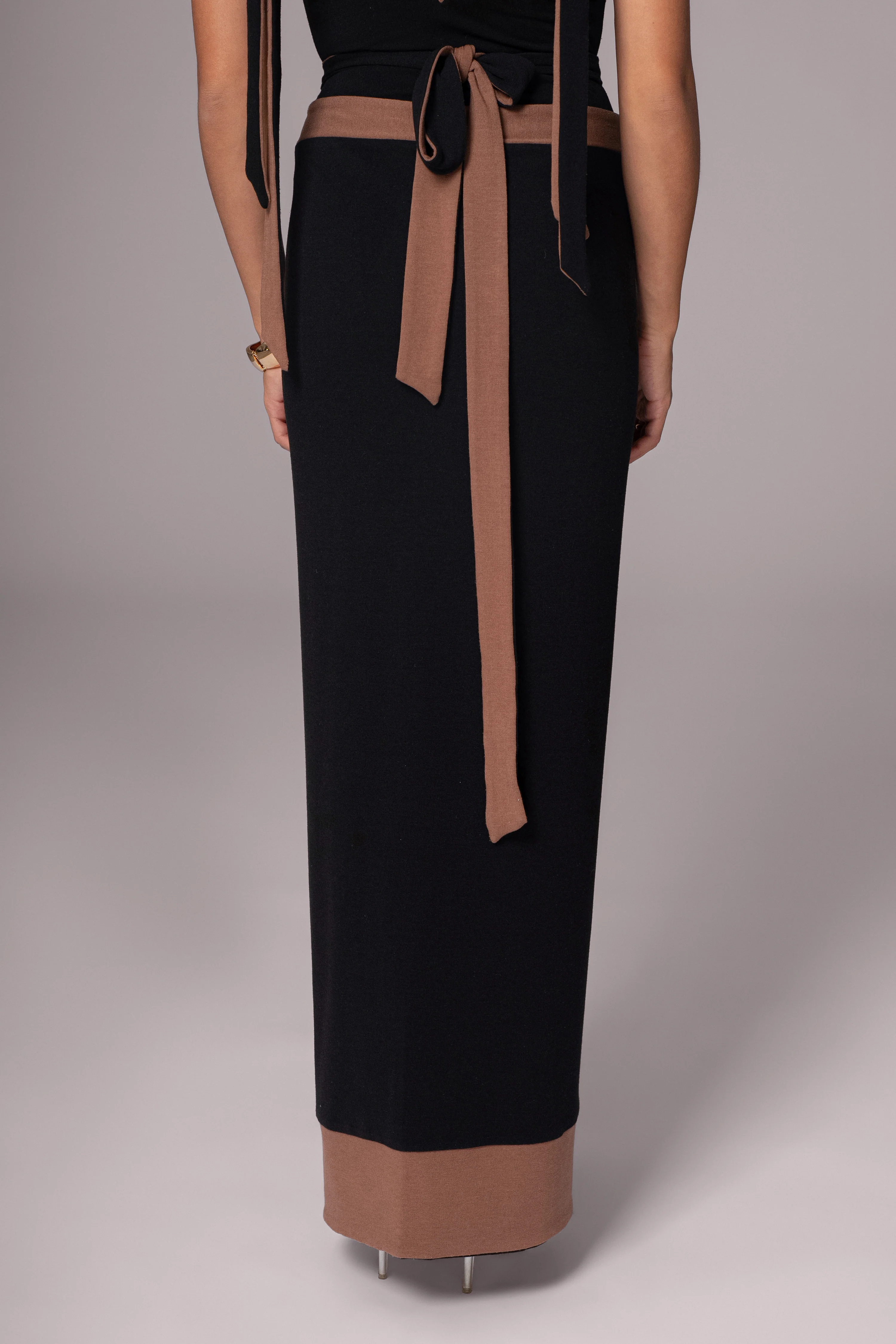 Black/Pecan Kamie Reversible Skirt Set - Image 30