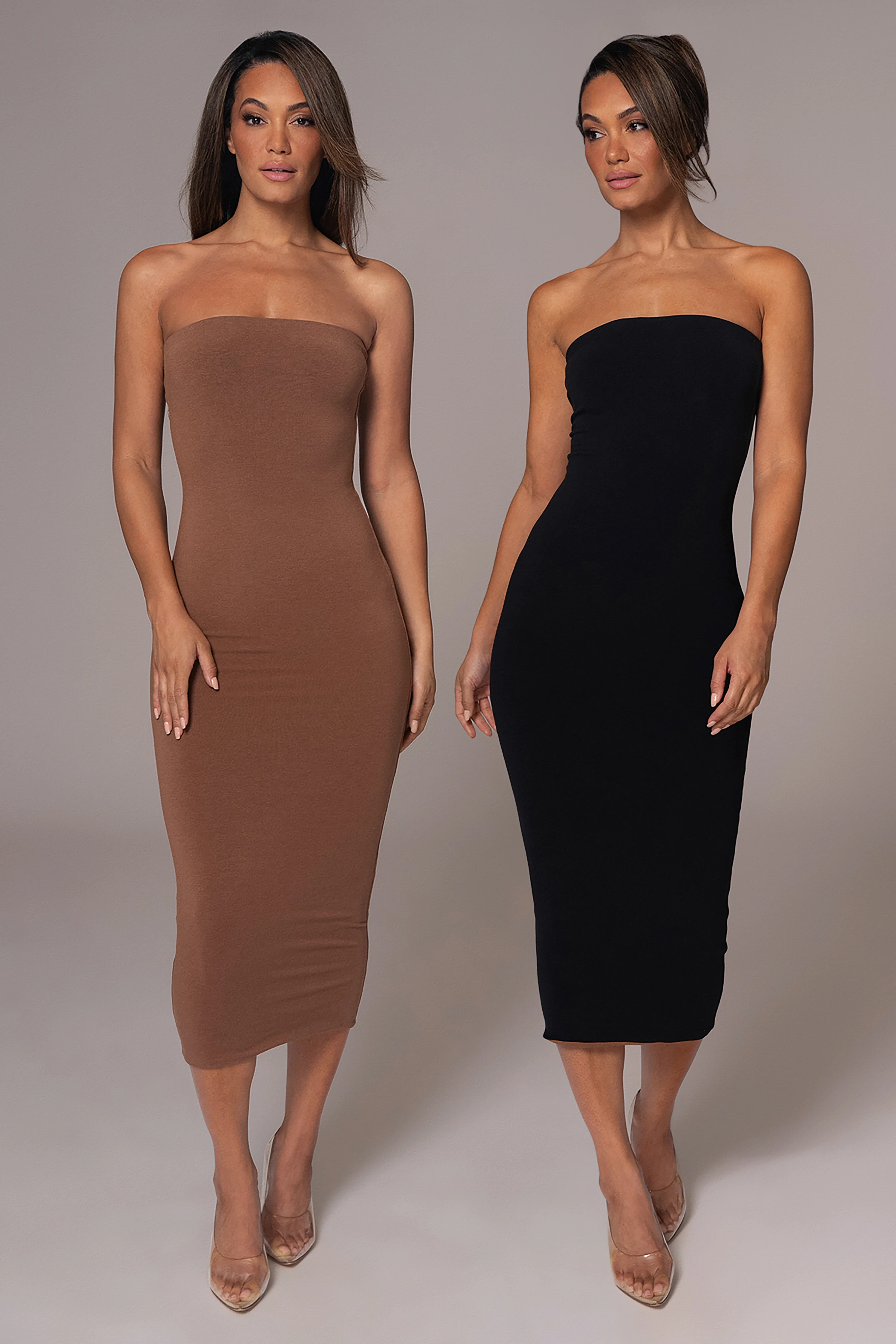 Black/Pecan Shelley Reversible Maxi Dress - Image 2