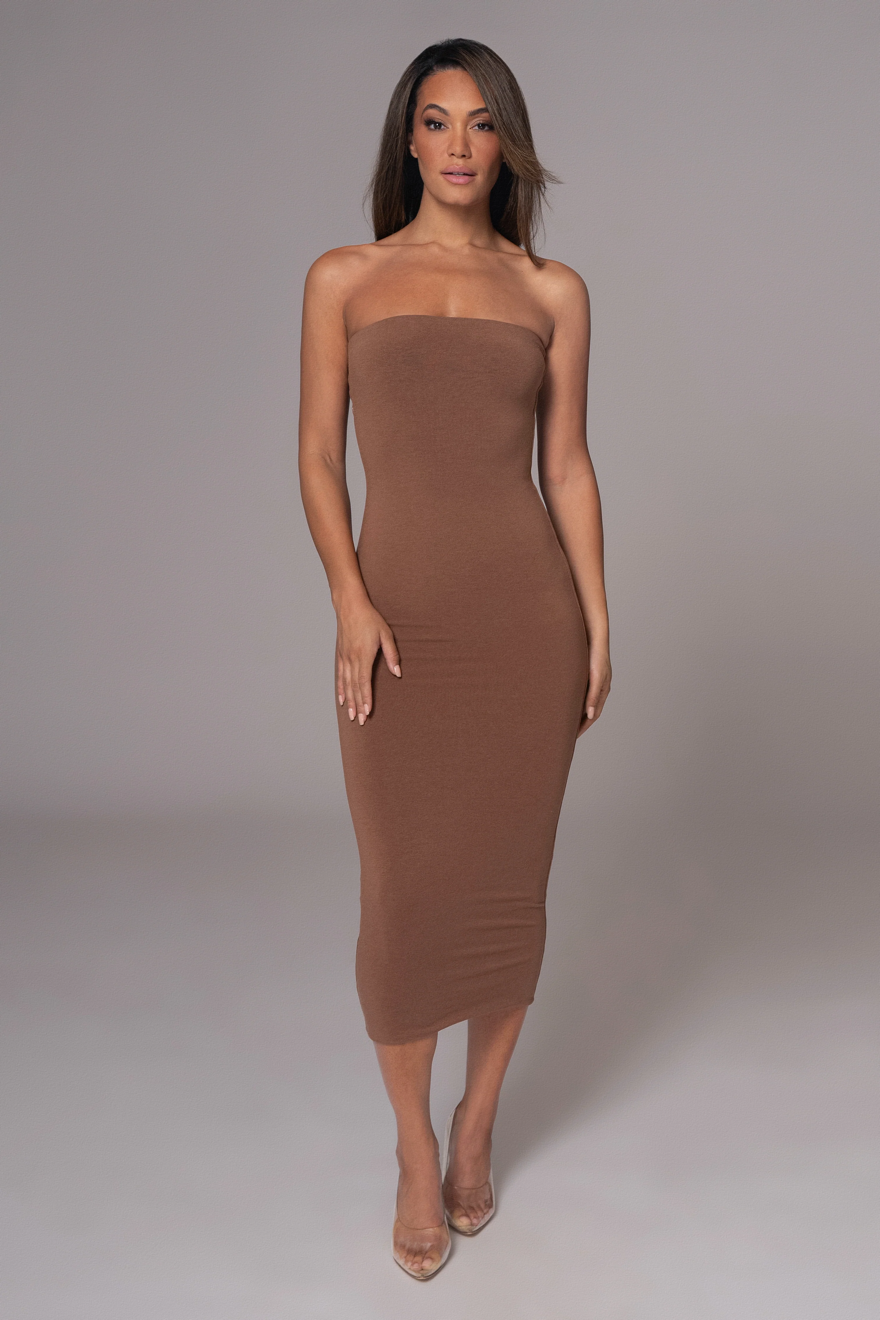 Black/Pecan Shelley Reversible Maxi Dress - Image 5