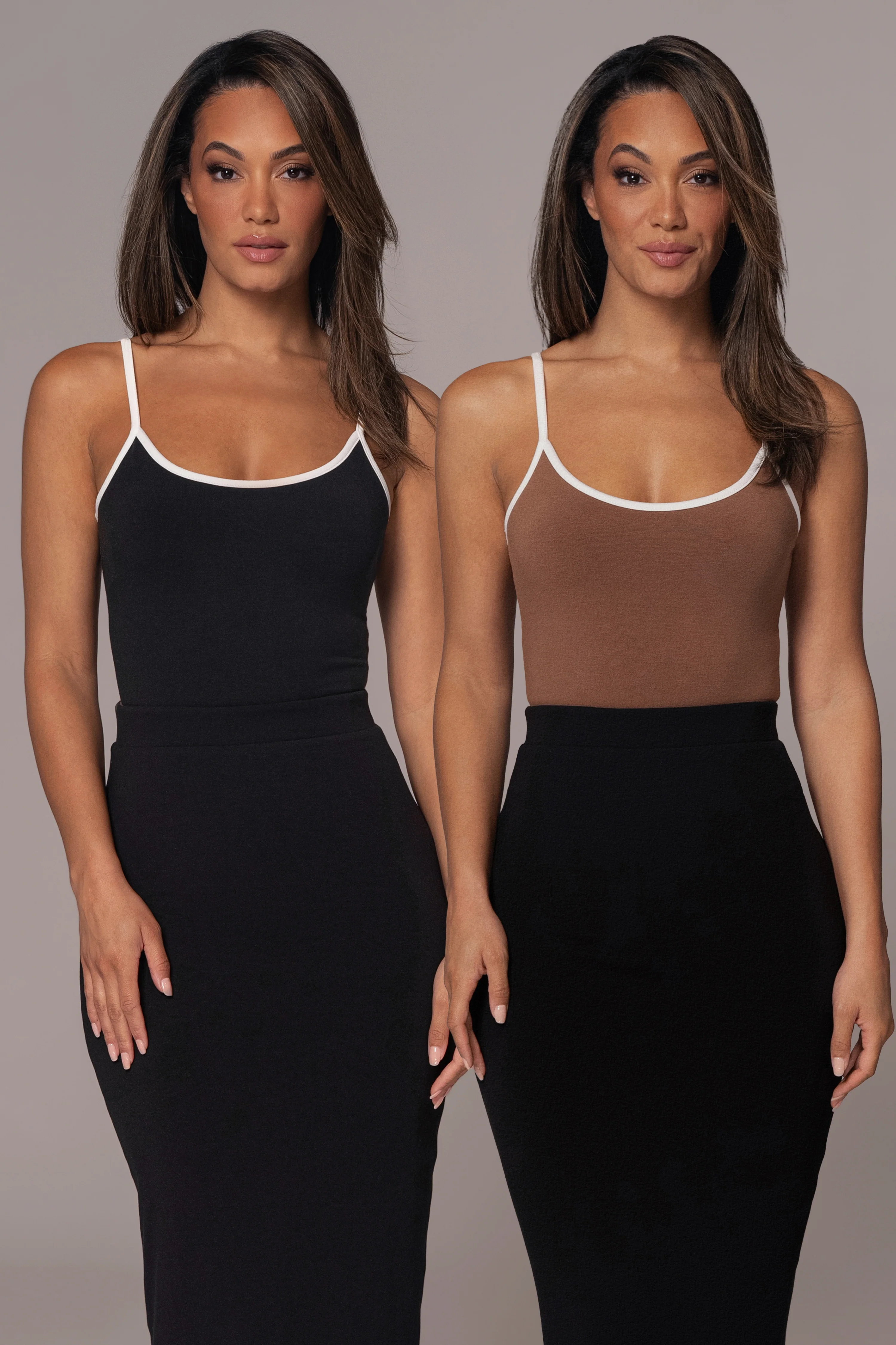 Black/Pecan Tash Reversible Cami Top - Image 3