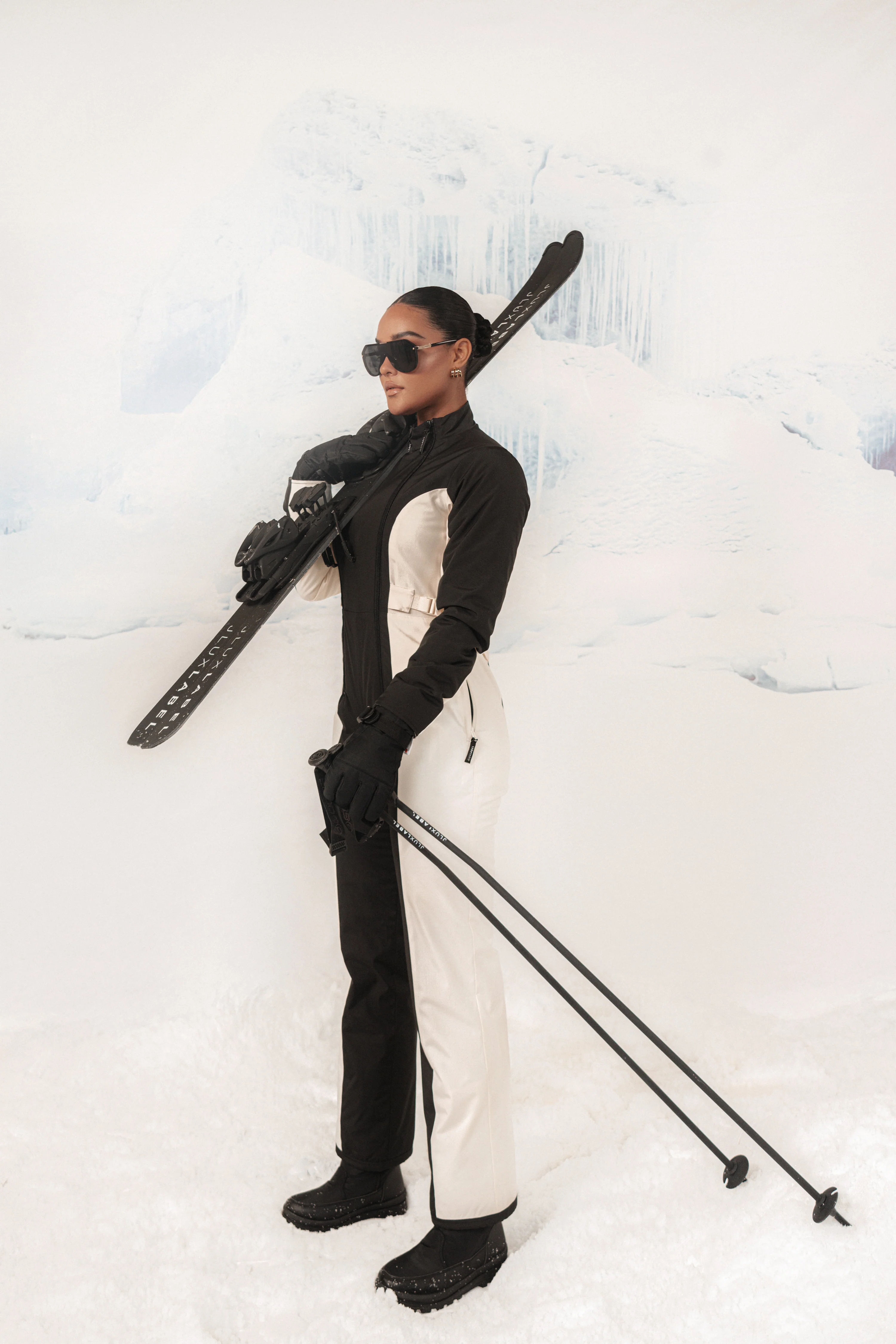 Black Polar Escape Ski Suit - Image 7
