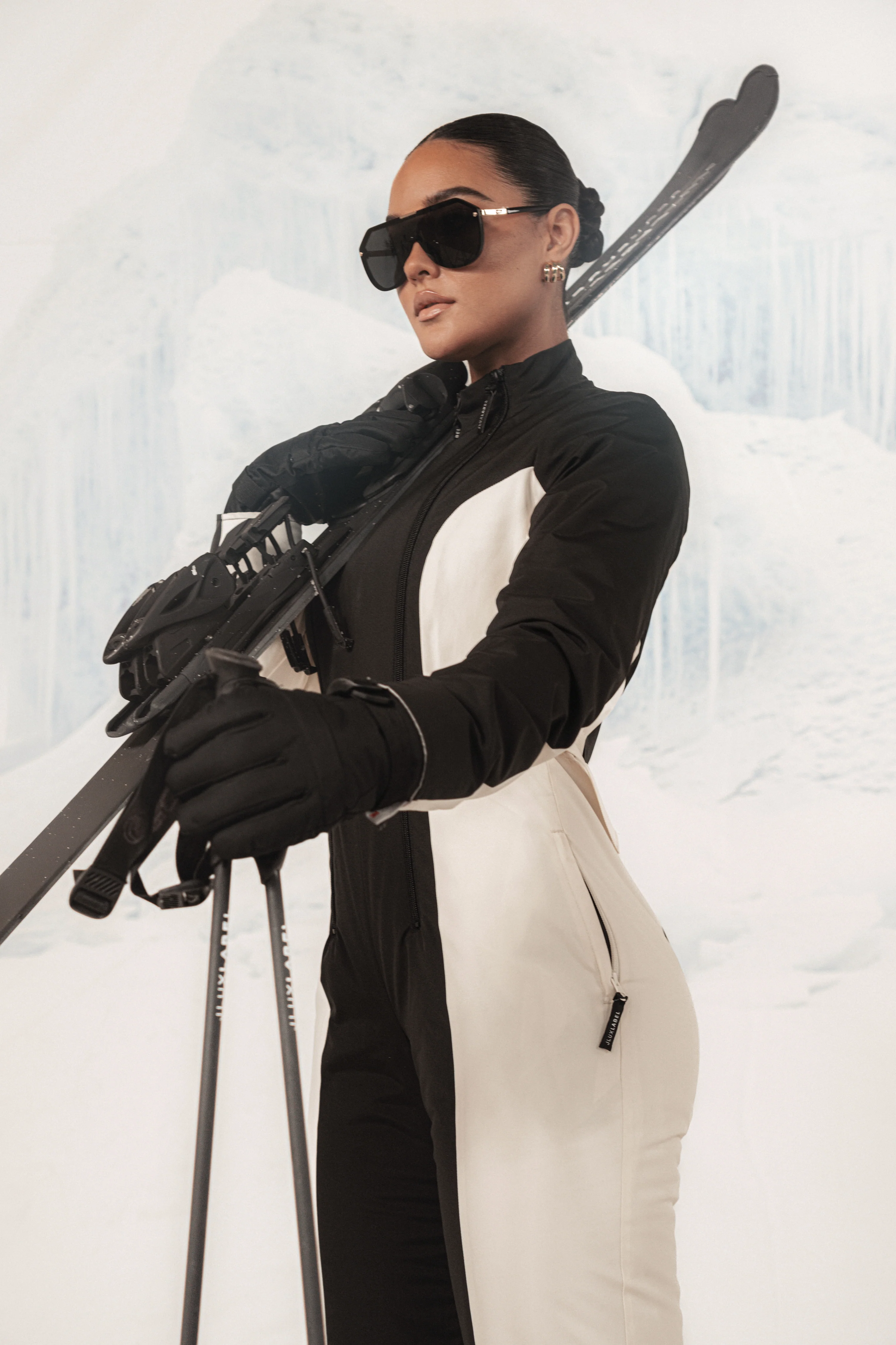 Black Polar Escape Ski Suit - Image 8