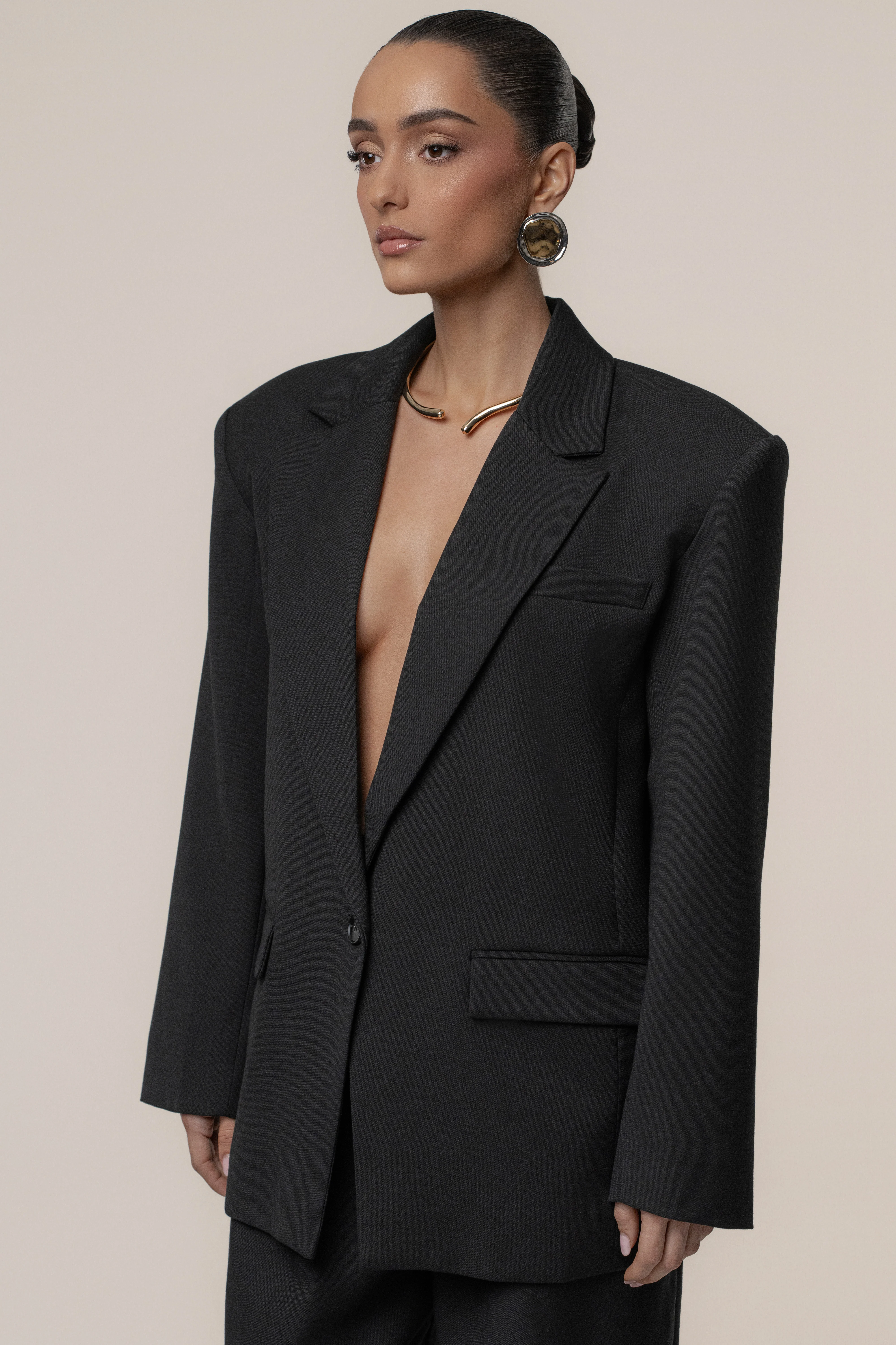 Black Refined Moments Blazer - Image 7