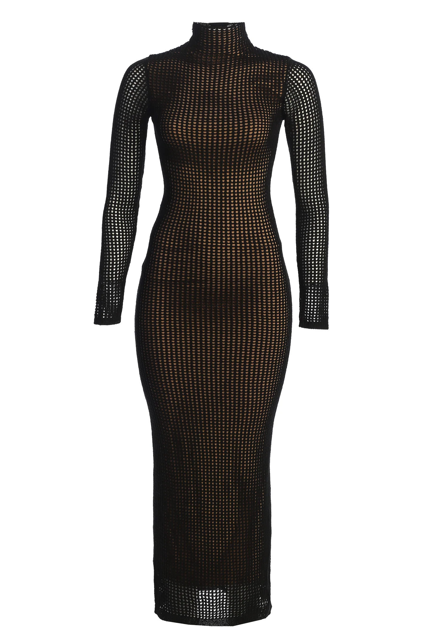 Black Rosabelle Knit Maxi Dress - Image 3