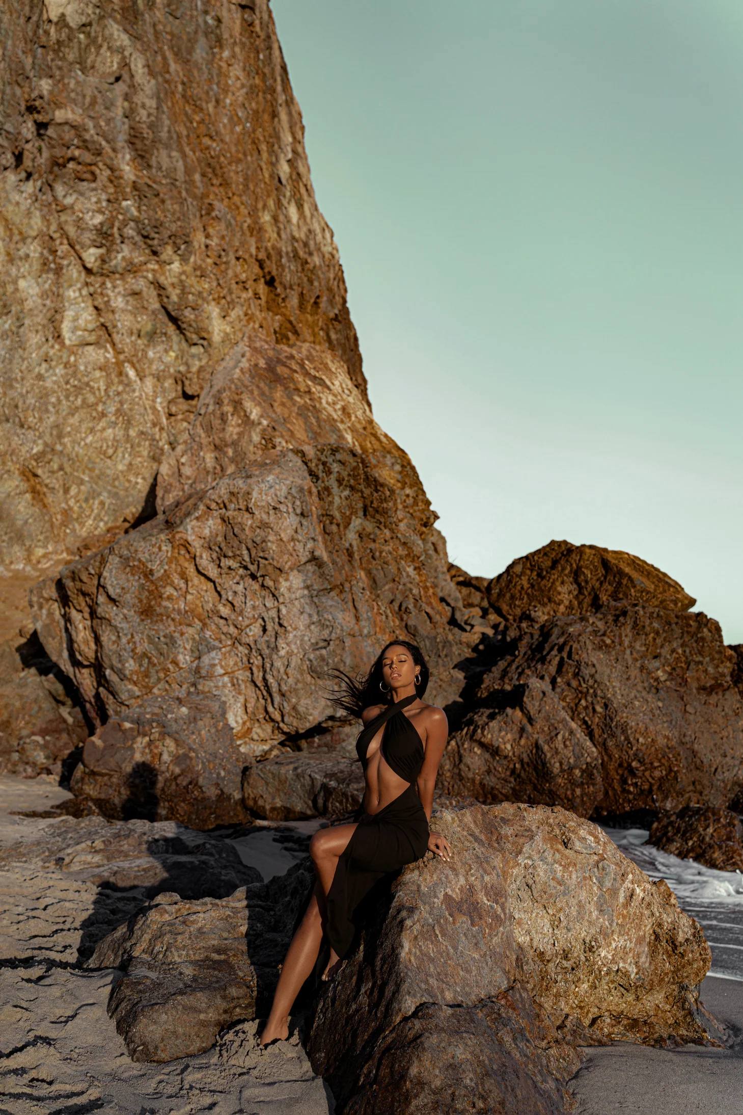 Black Sahara Dress - Image 9