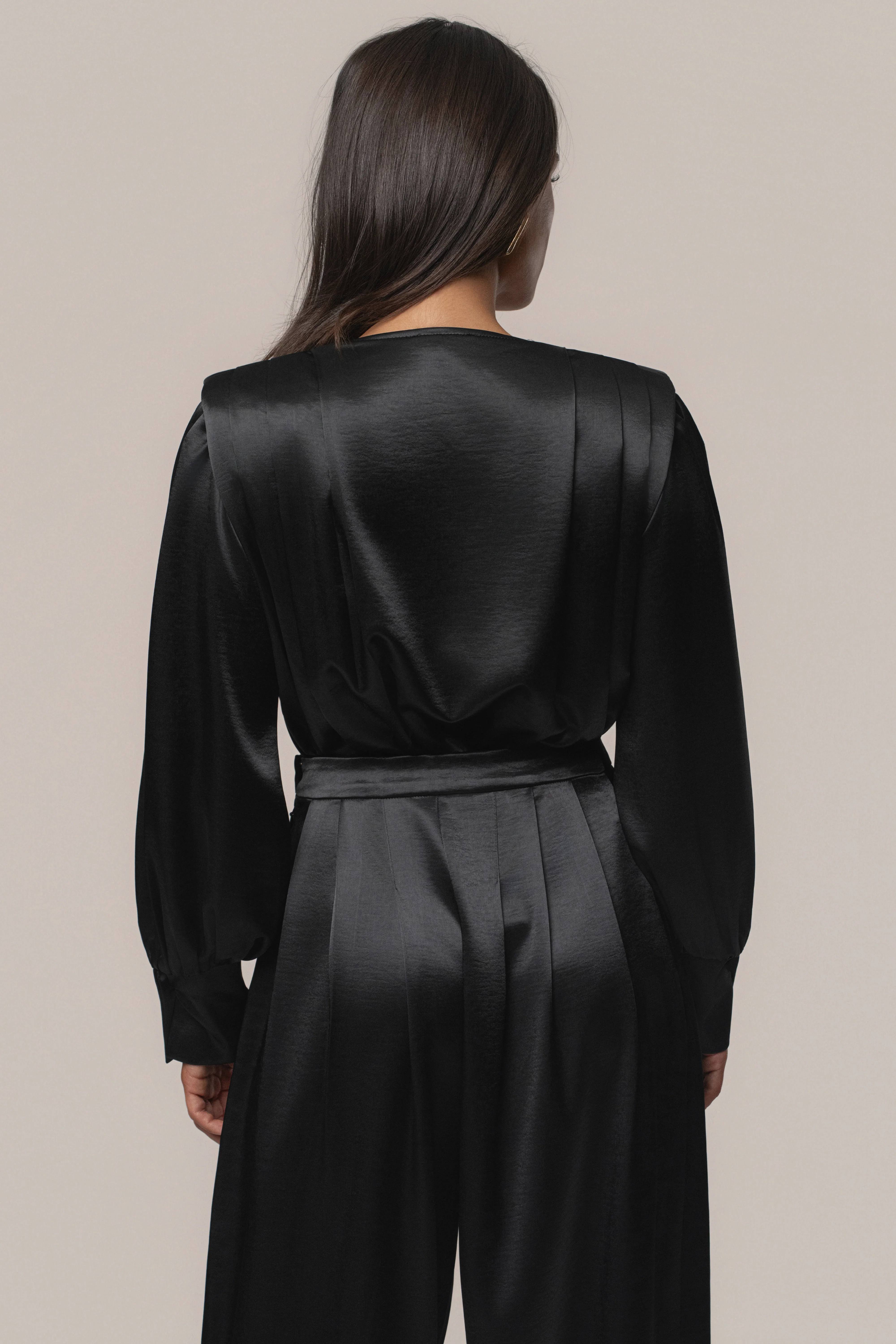 Black Satin Radiance Bodysuit - Image 18