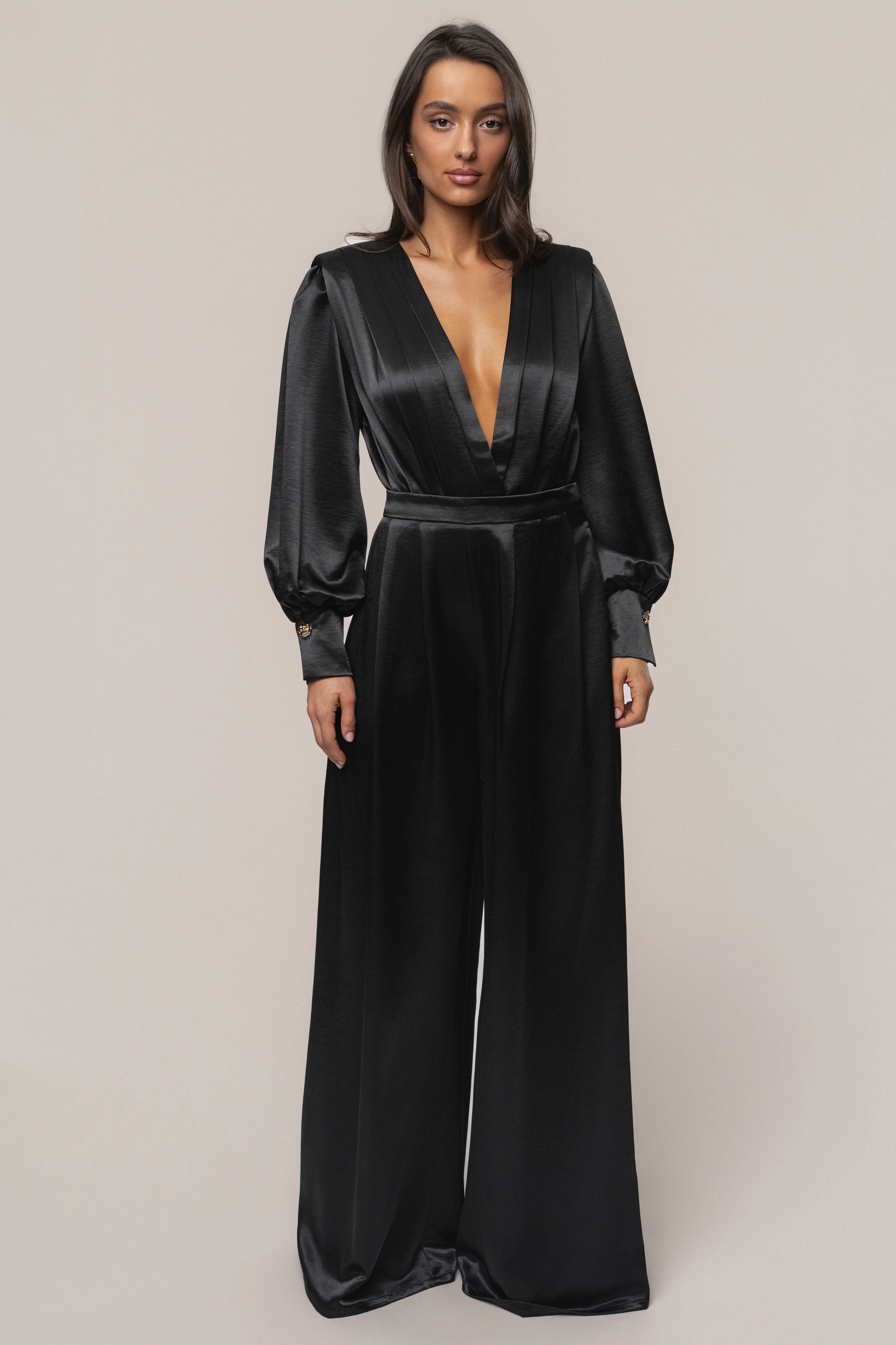Black Satin Radiance Bodysuit - Image 4