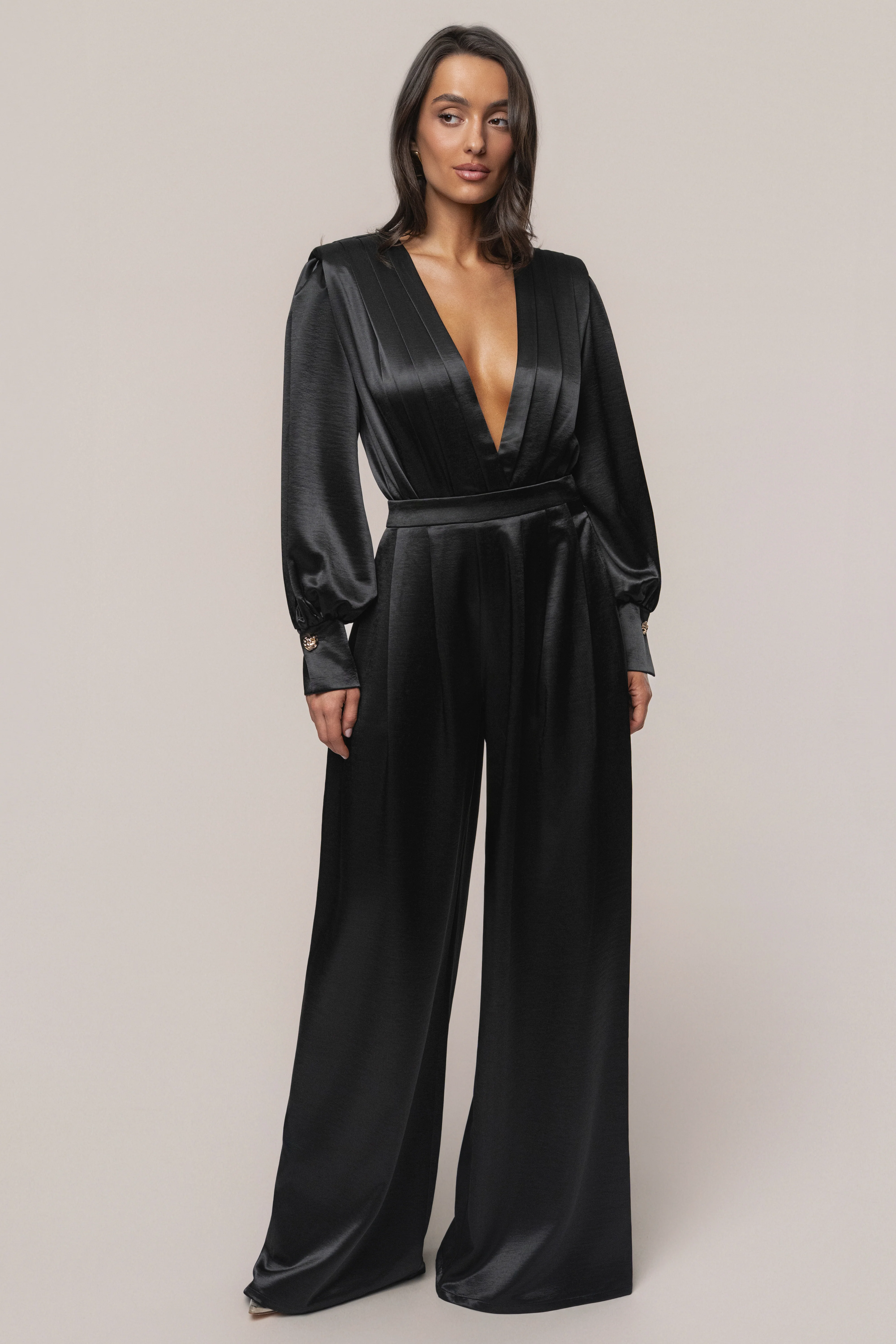 Black Satin Radiance Bodysuit - Image 7