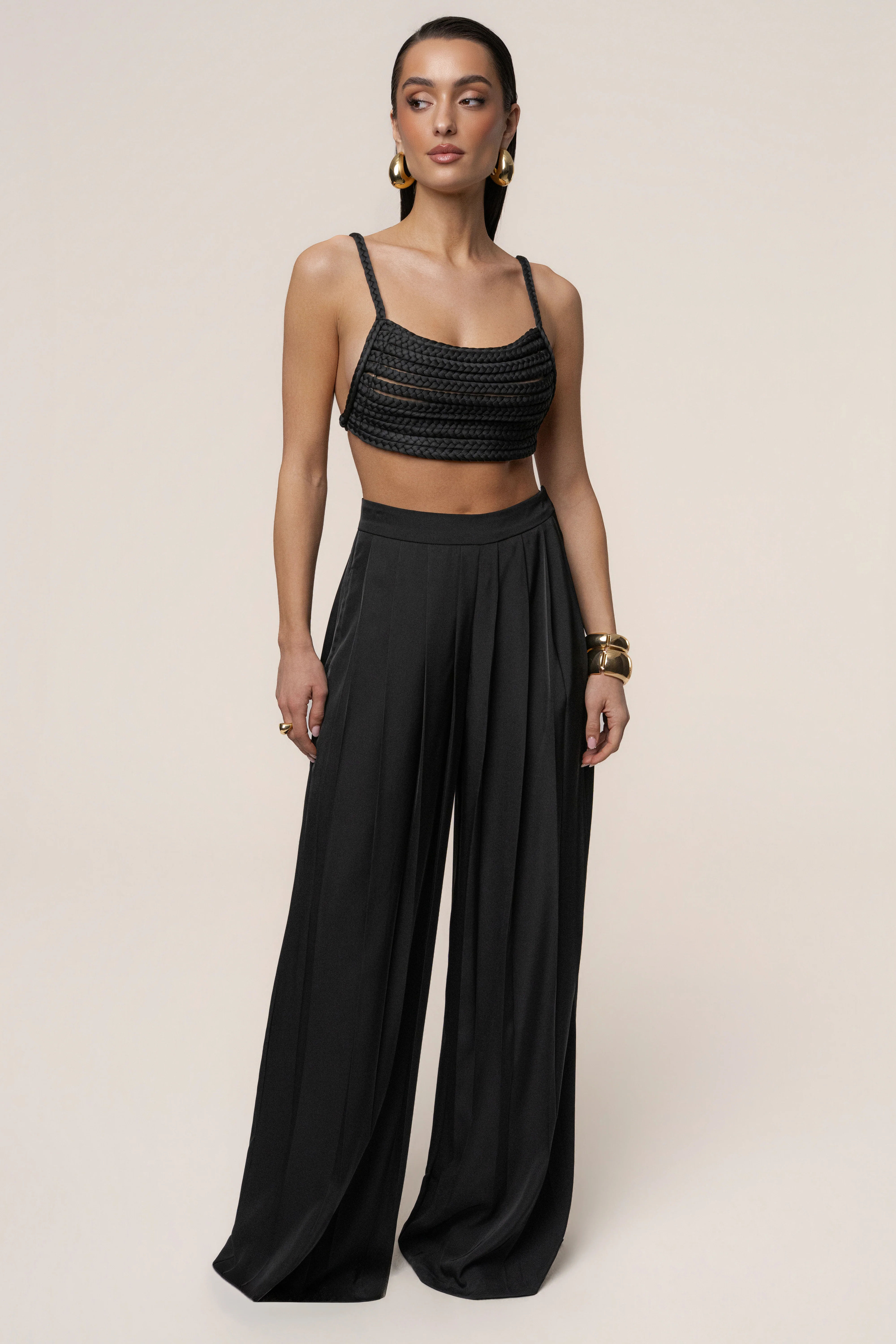 Black Sofie Braided Top - Image 6