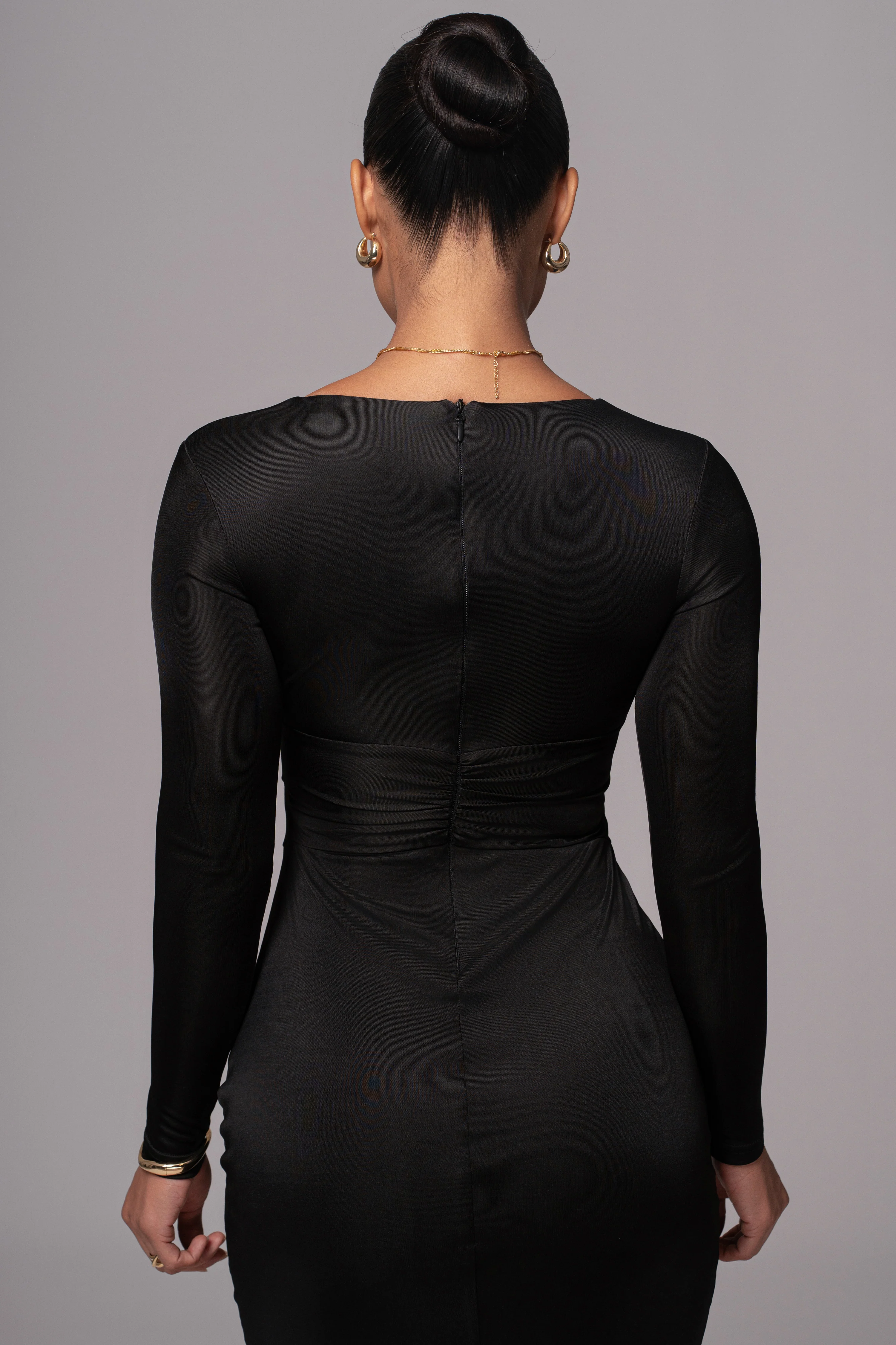 Black Soiree Cutout Maxi Dress - Image 12