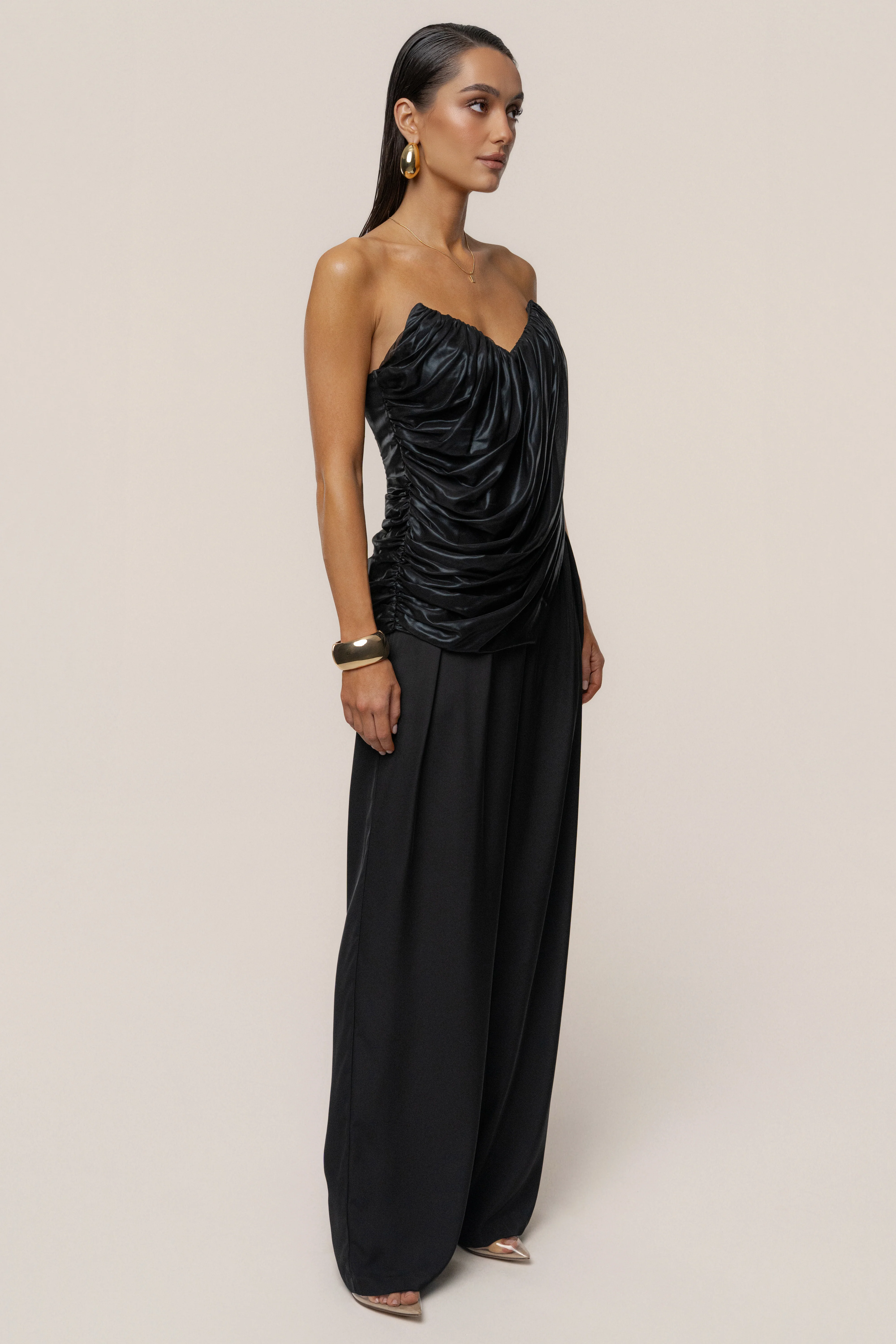 Black Soirée Metallic Top - Image 10