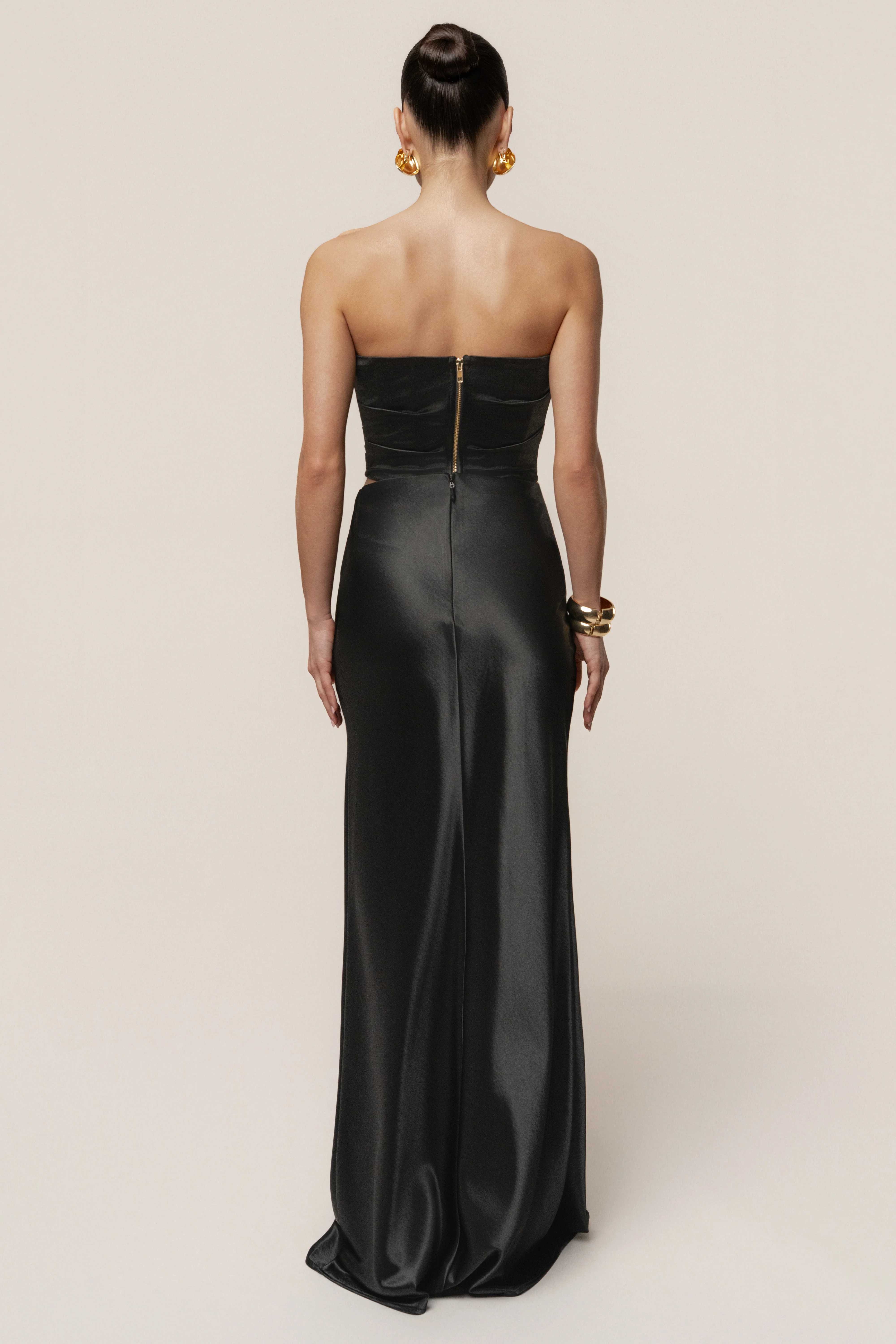 Black Sparkling Hour Satin Corset - Image 11