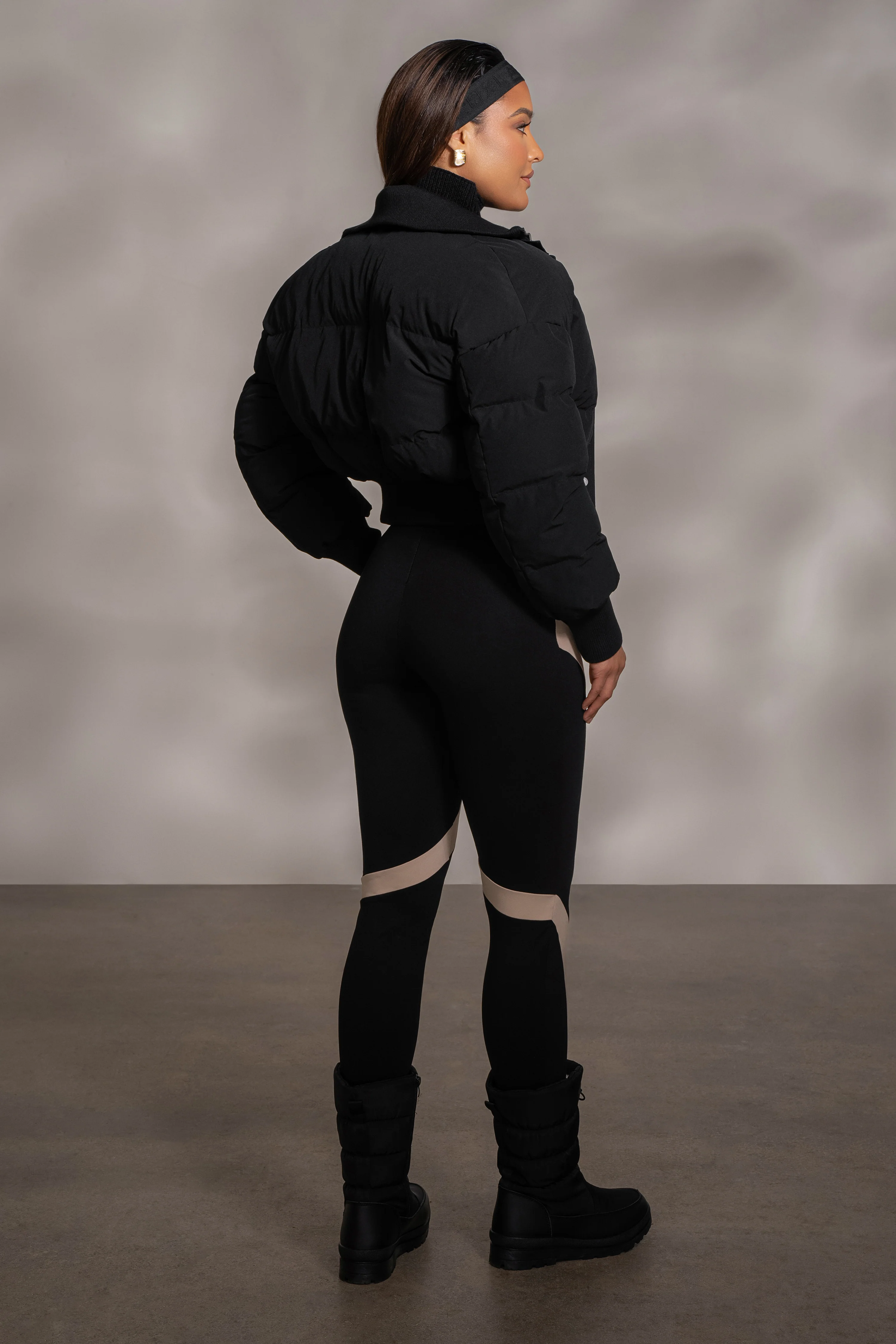 Black Stassie Ribbed Jacket - Image 10