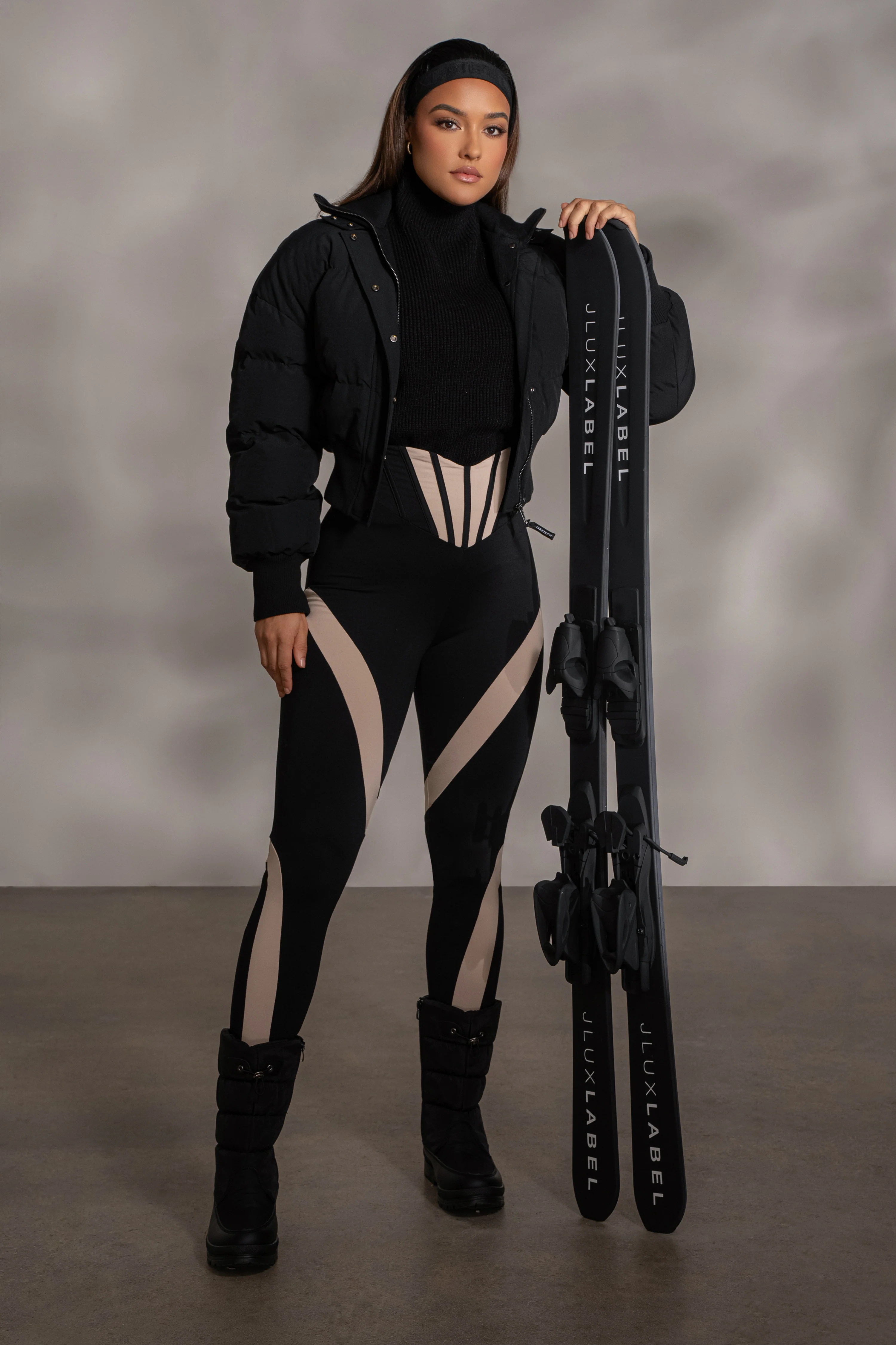 Black Stassie Ribbed Jacket - Image 7