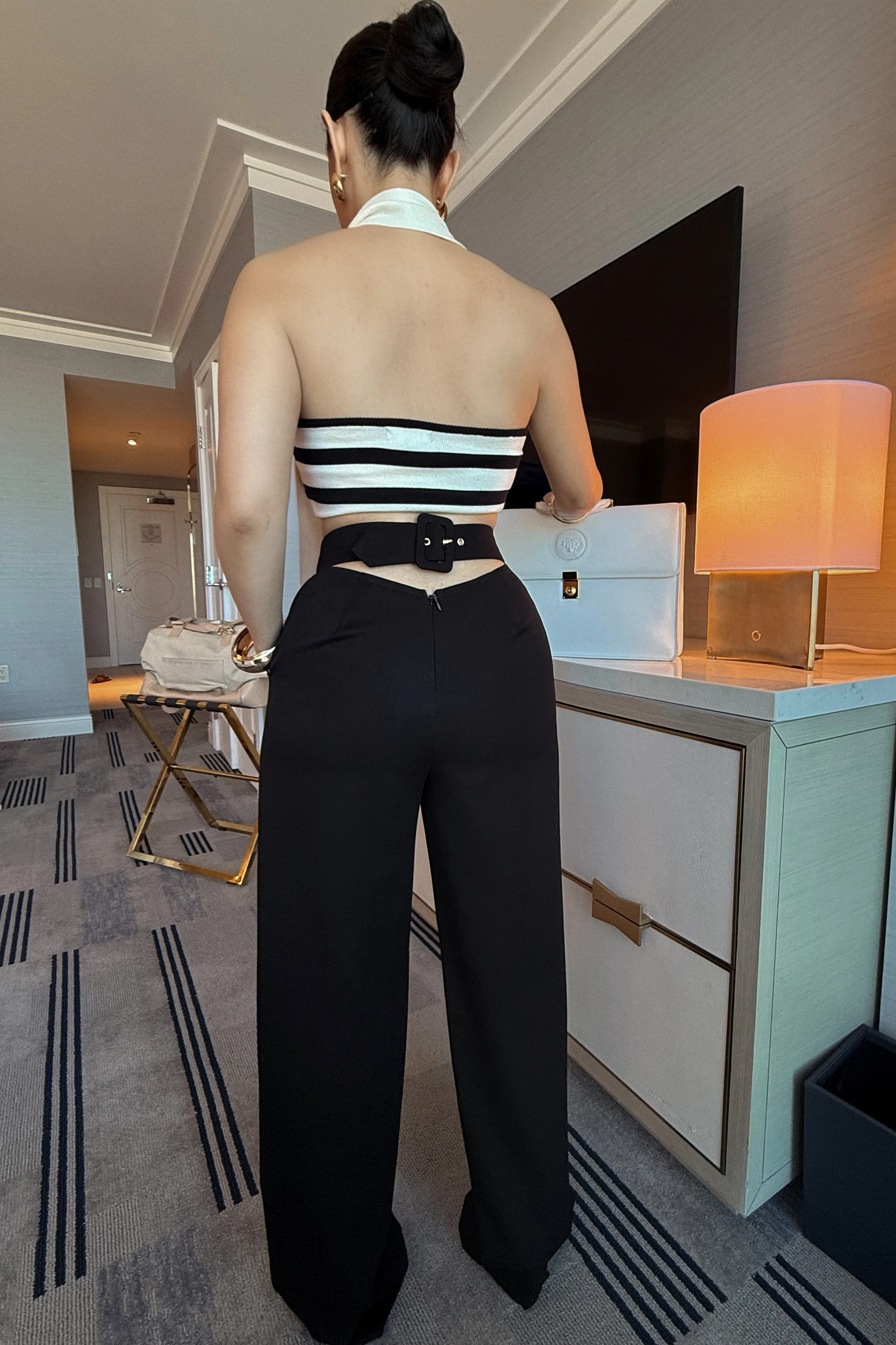 Black Status Belted Pants - Image 4