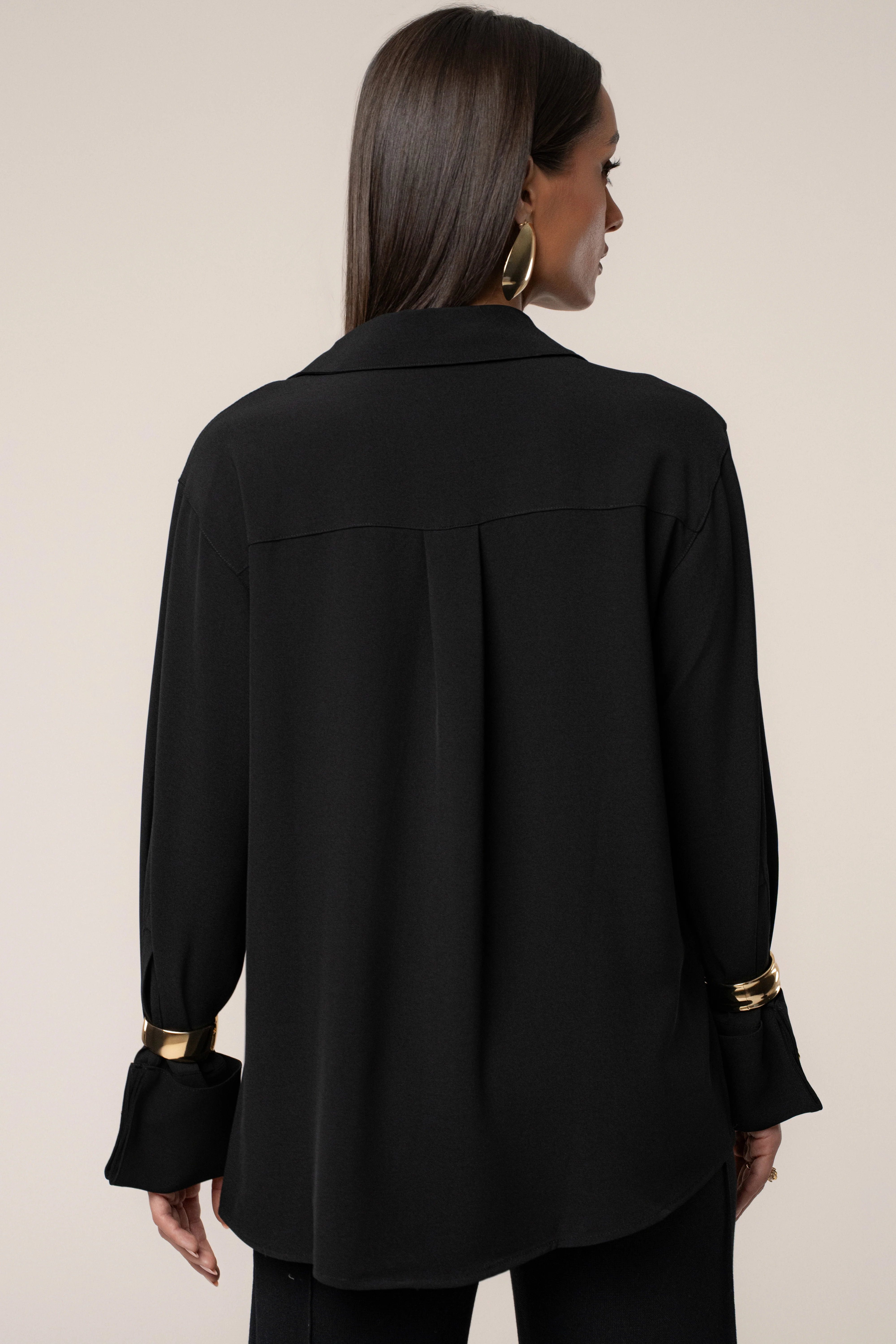 Black Stella Button Up Shirt - Image 7