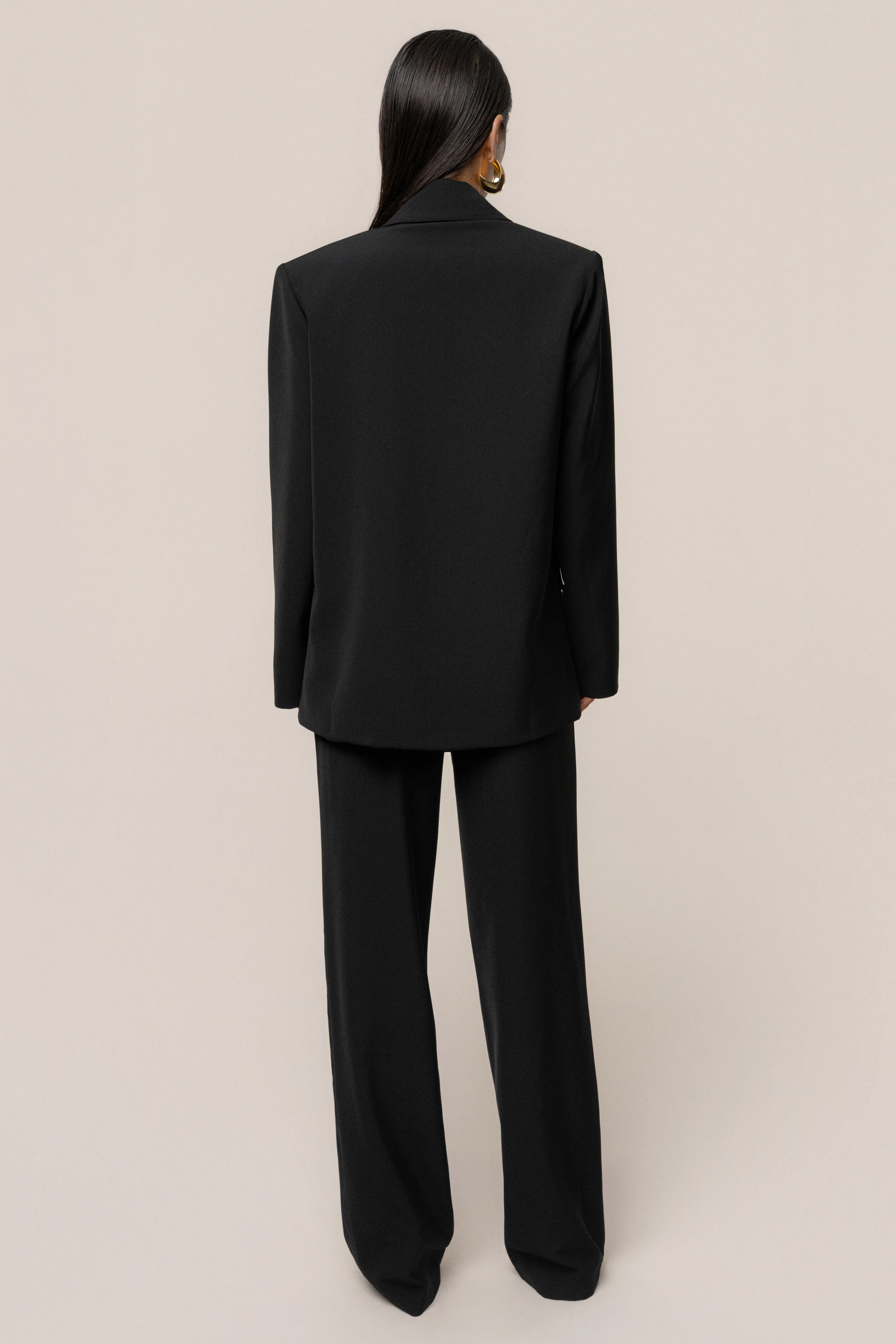 Black Suite Life Woven Blazer - Image 9