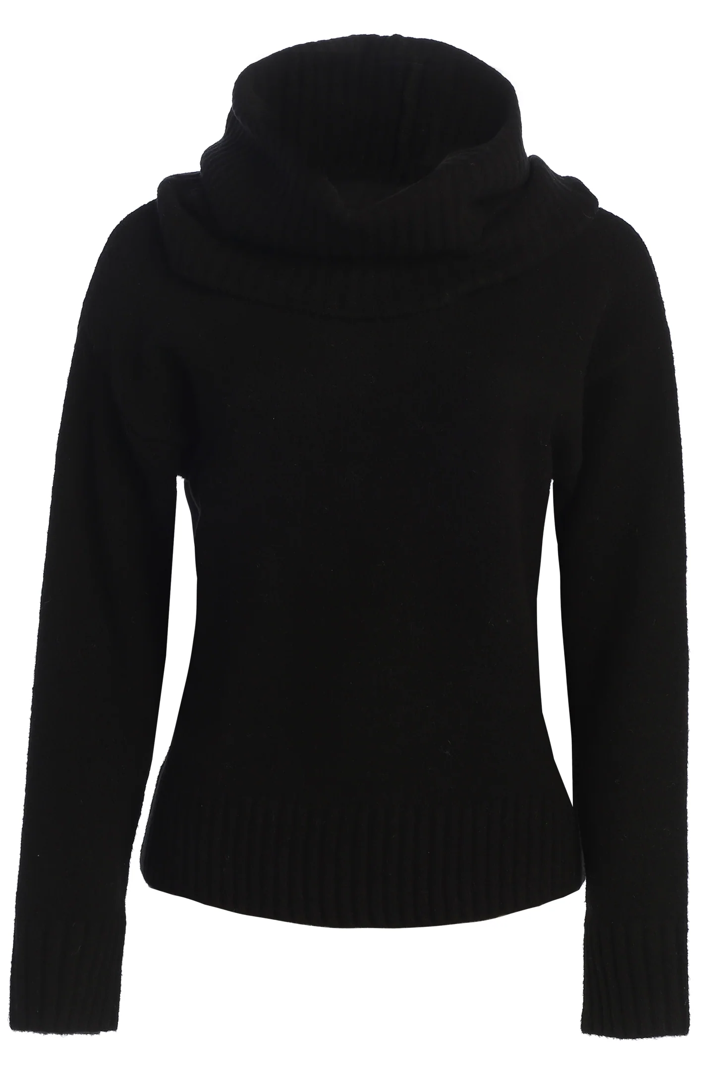 Black Sweater Scarf Top - Image 7