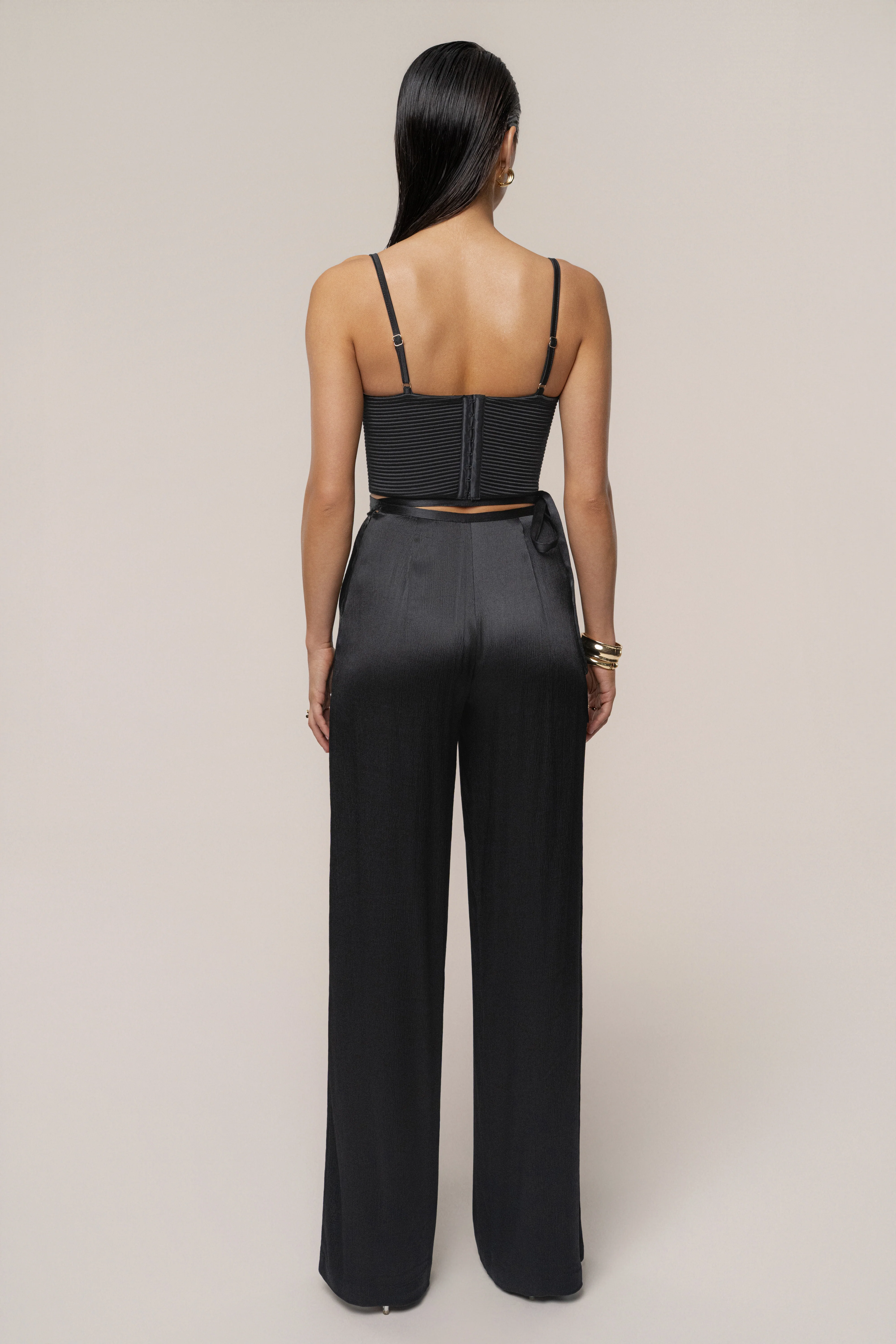 Black Thalia Textured Bustier - Image 9