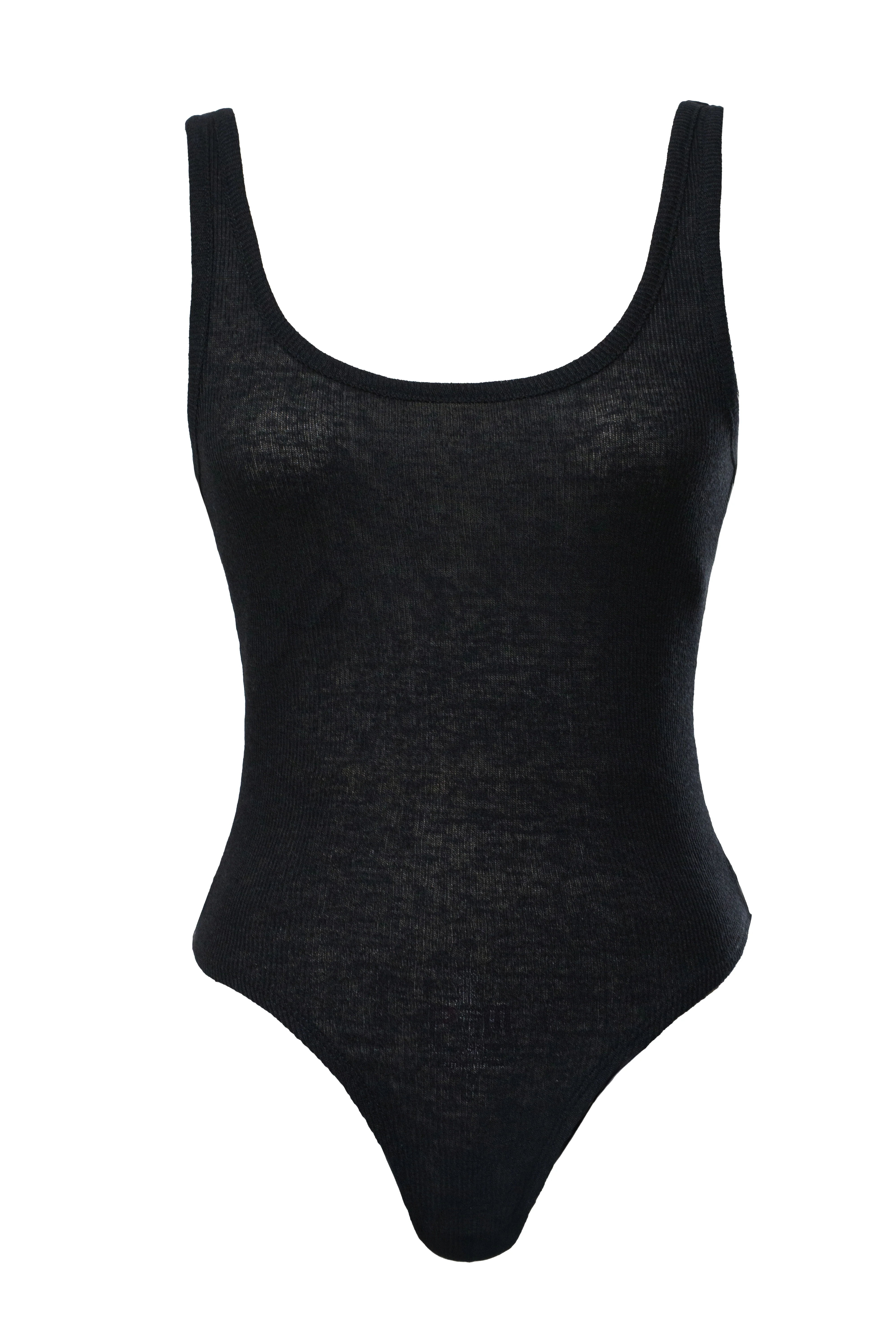 Black The Basis Knit Bodysuit - Image 2