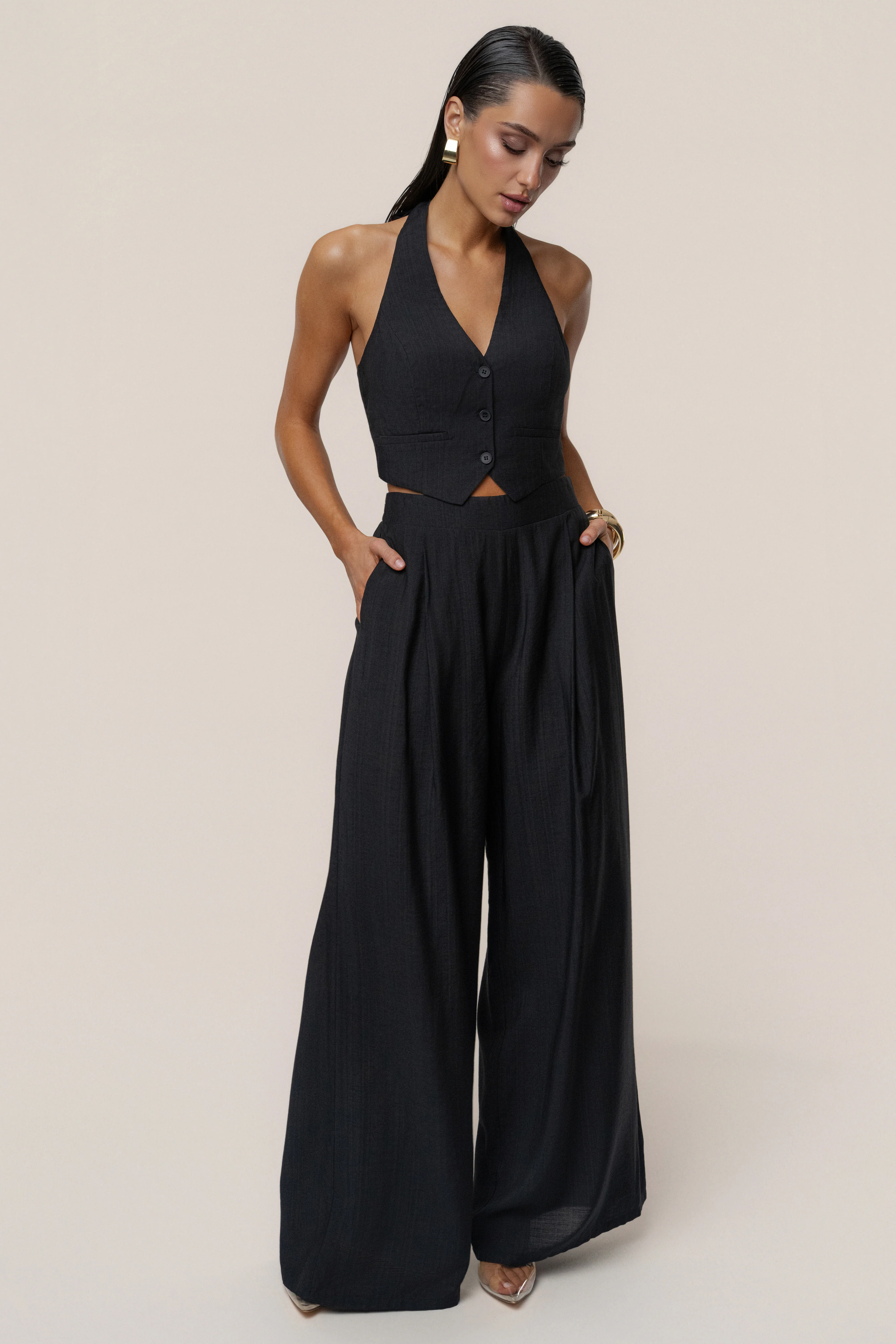Black Tropical Daze Pant Set - Image 10