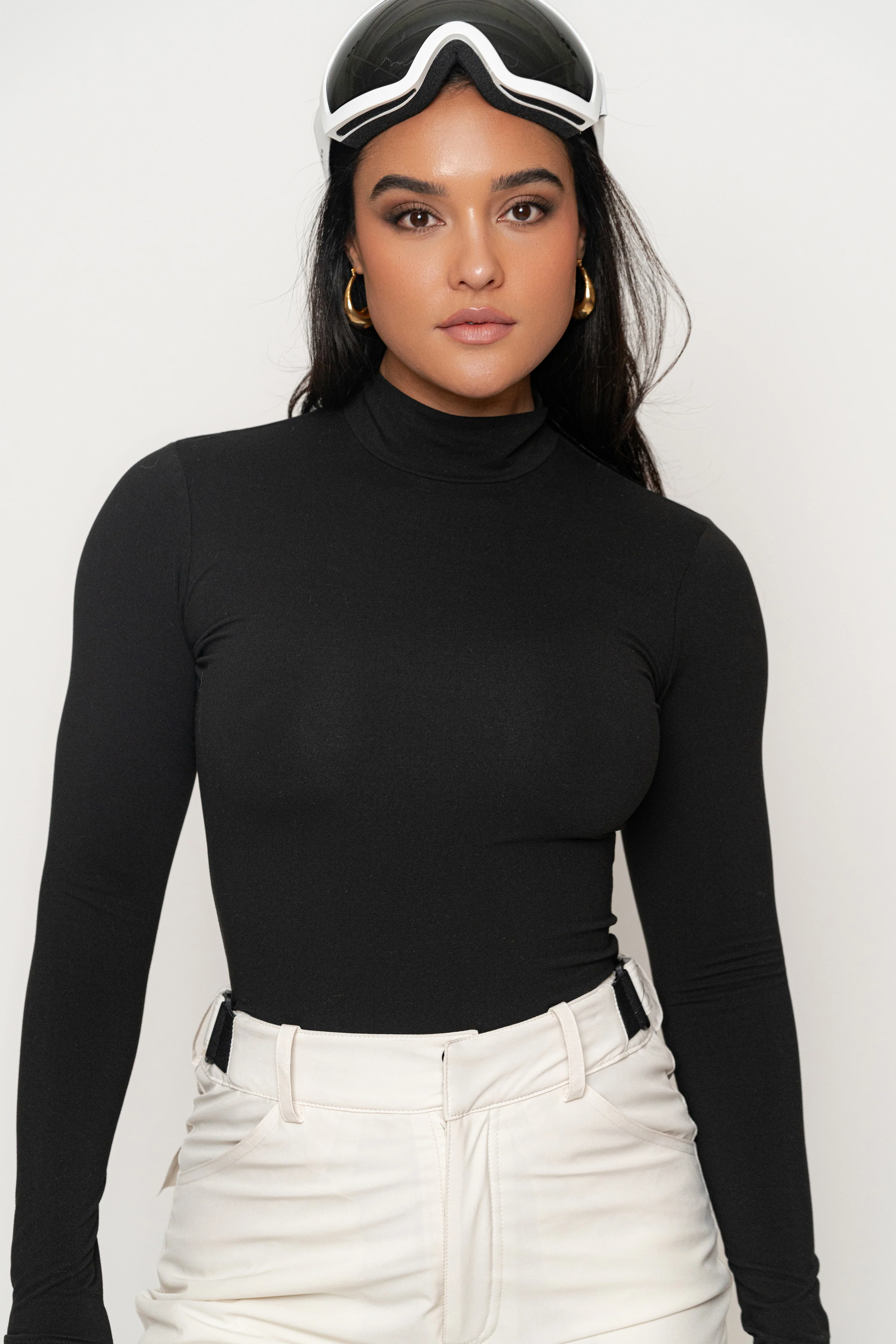 Black Turtleneck Long Sleeve Top - Image 3