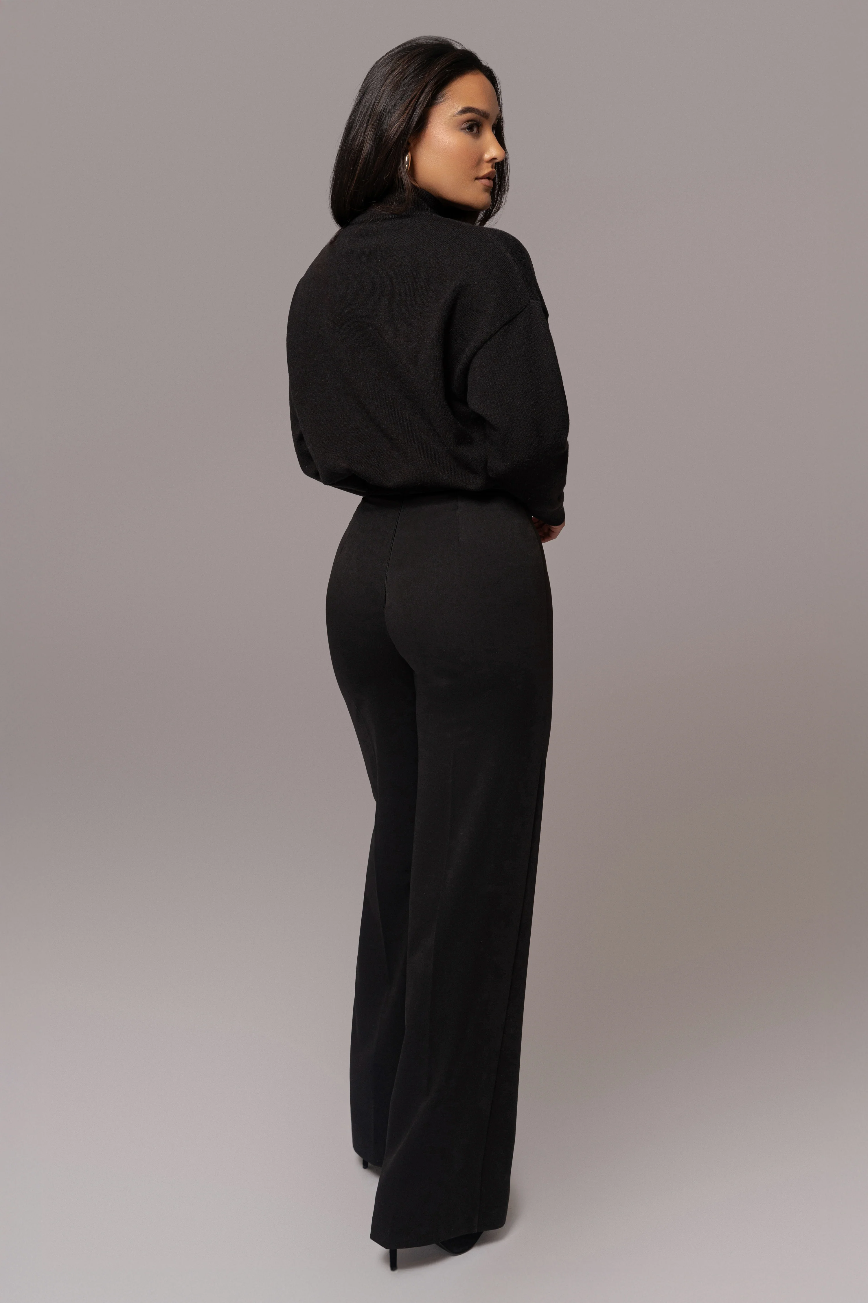 Black Turtleneck Sweater Top - Image 7
