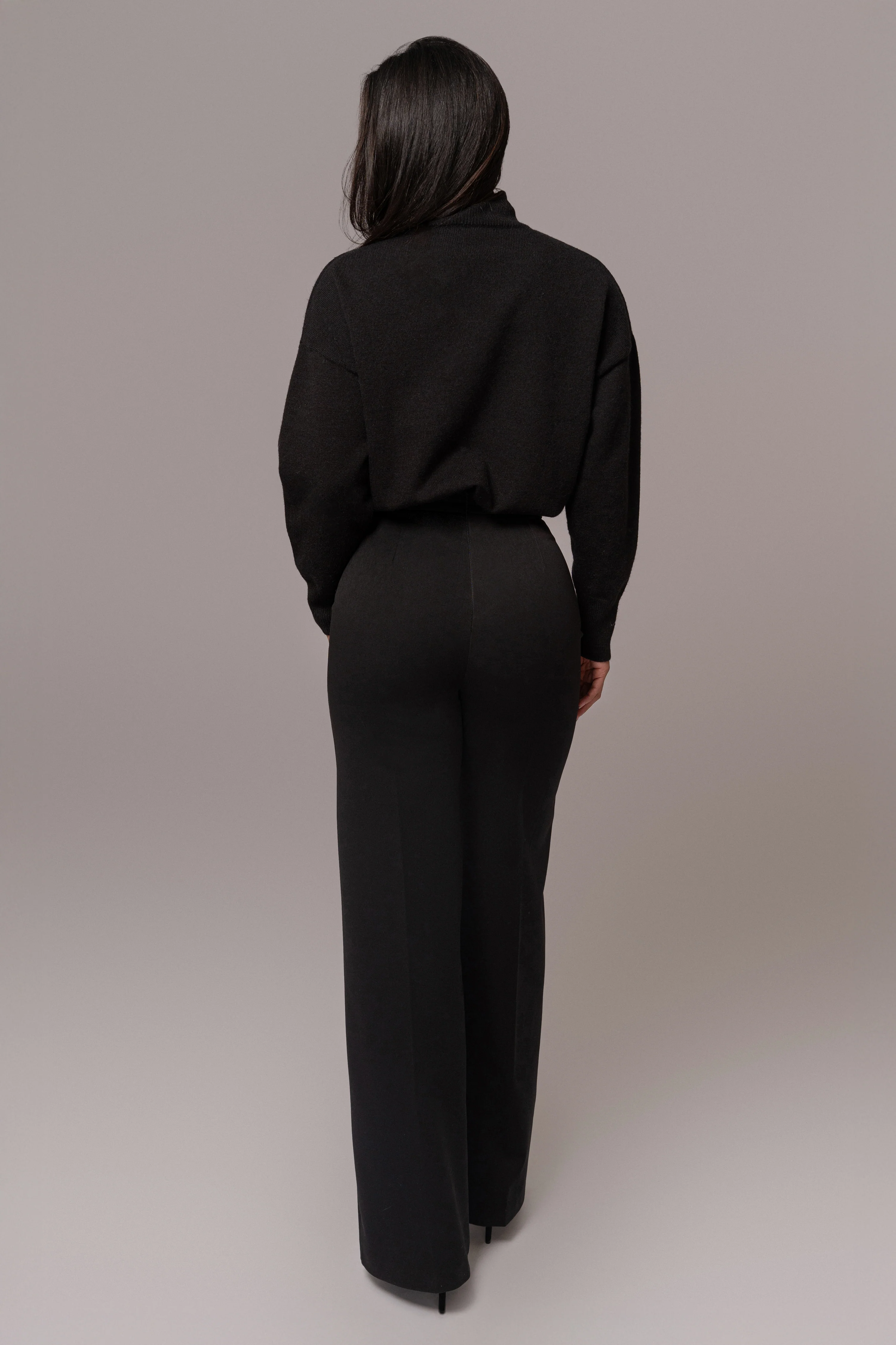Black Turtleneck Sweater Top - Image 8