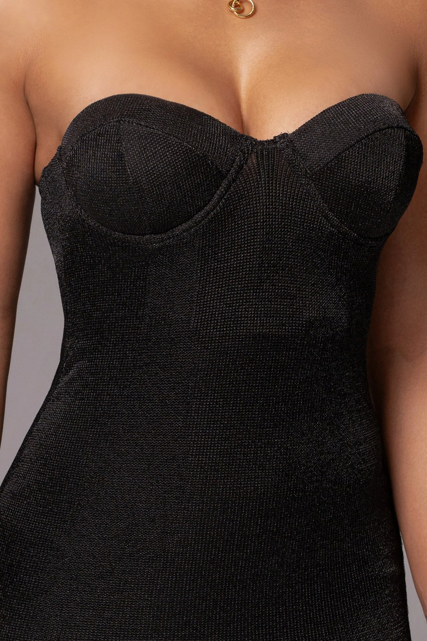 Black Twilight Elegance Maxi Dress - Image 9