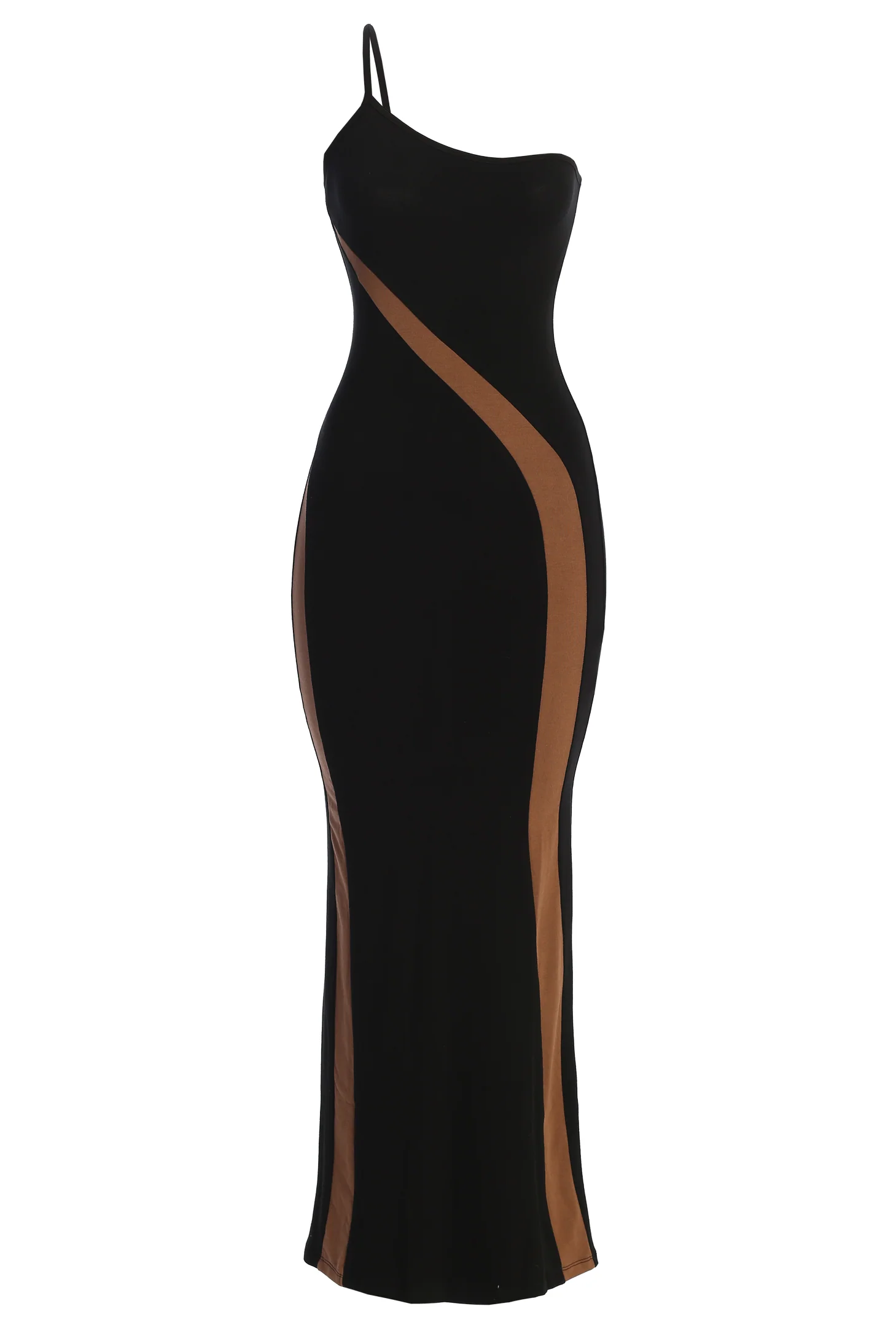 Black Wanderlust One Shoulder Dress - Image 3