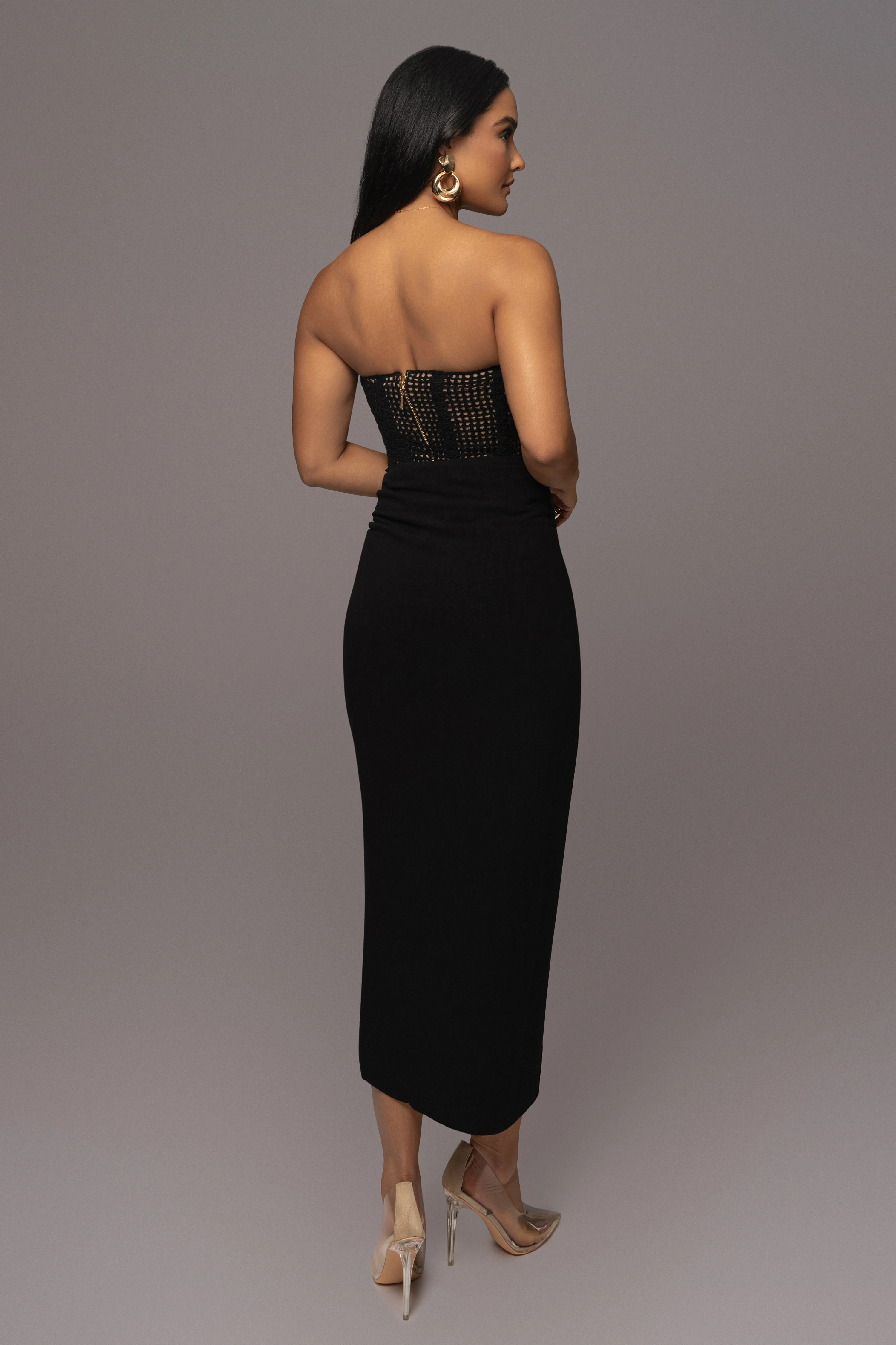 Black Want It All Crochet Bustier - Image 7