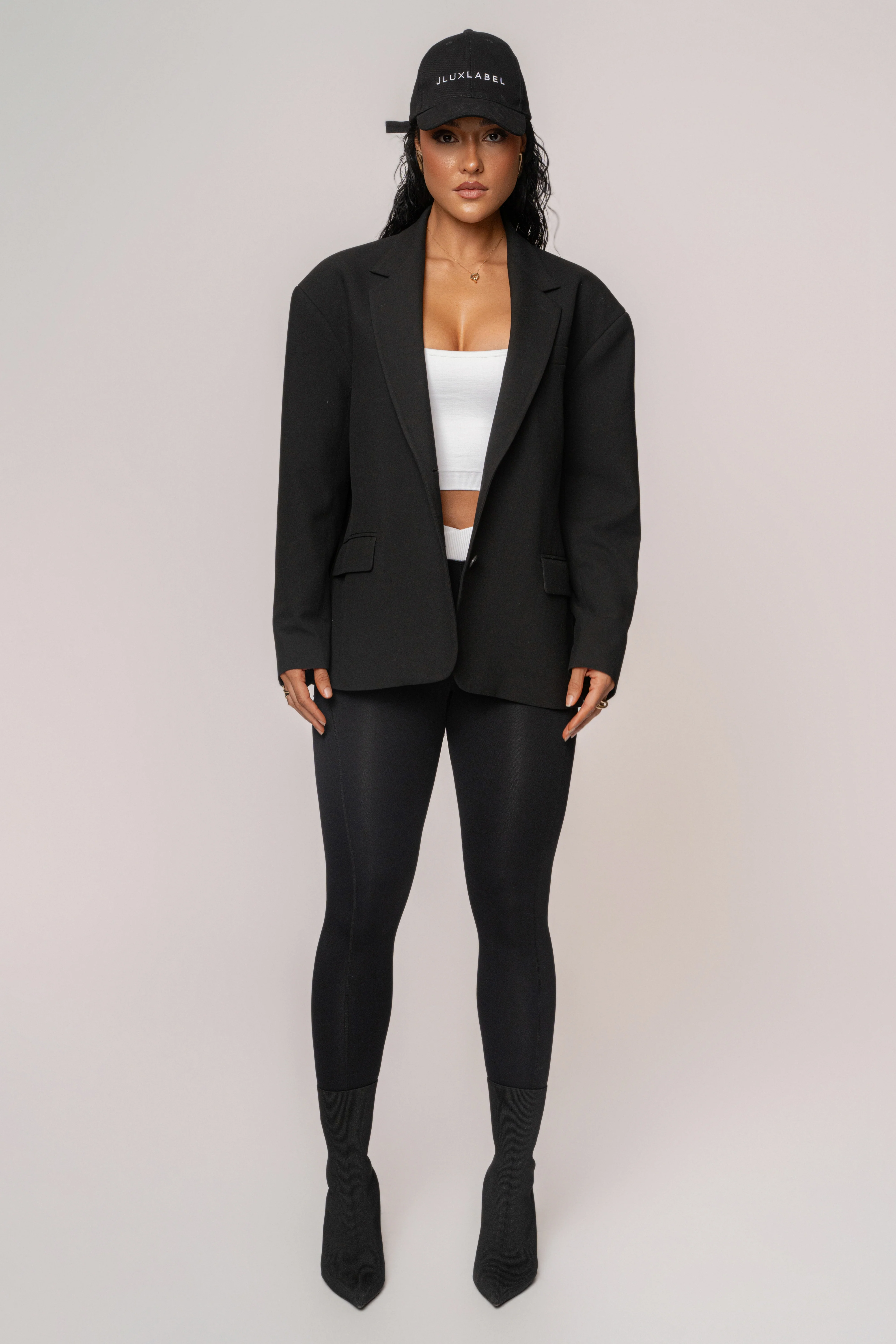 Black/White Inspire Movement Leggings - Image 6
