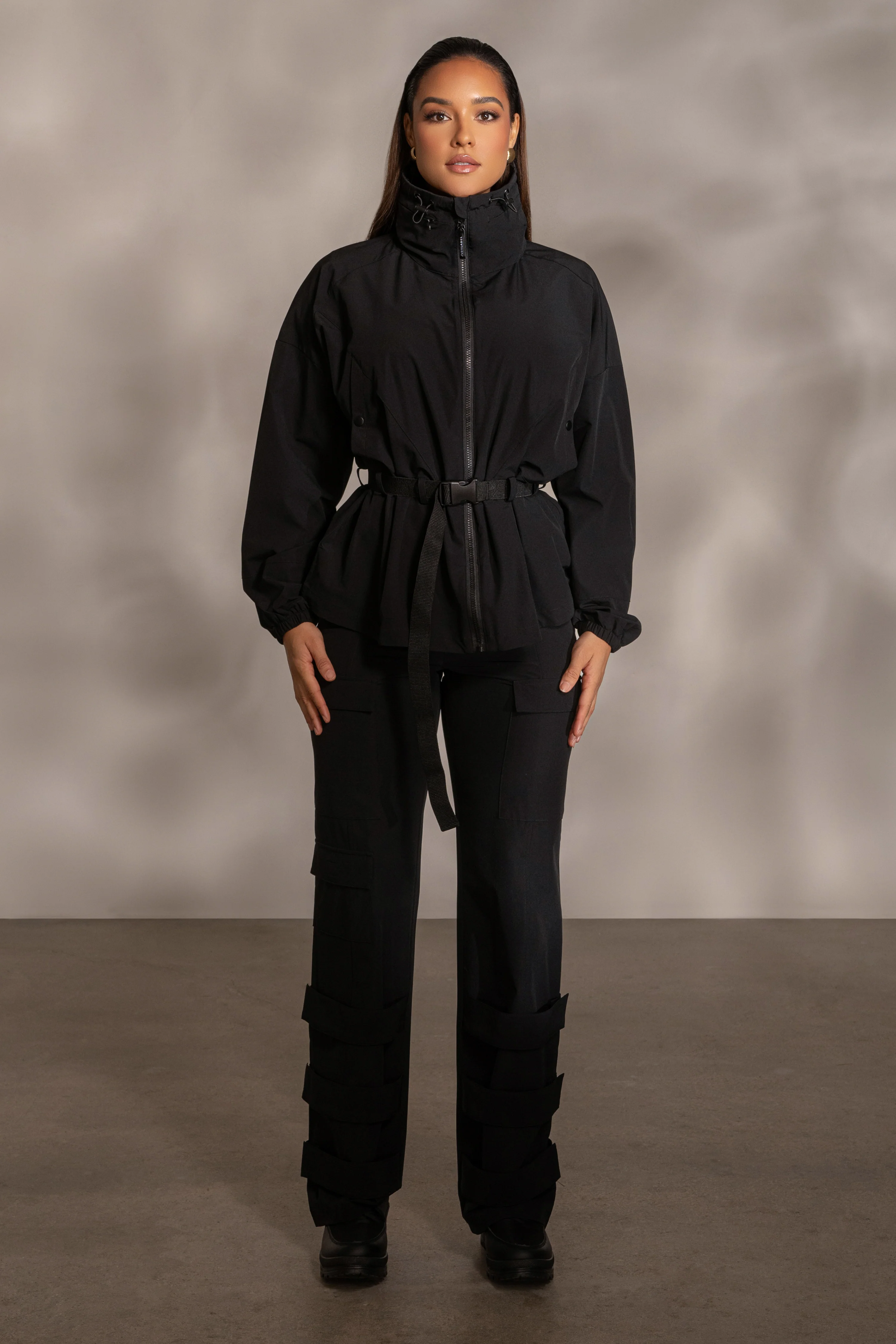Black Willow Belted Jacket - Image 3
