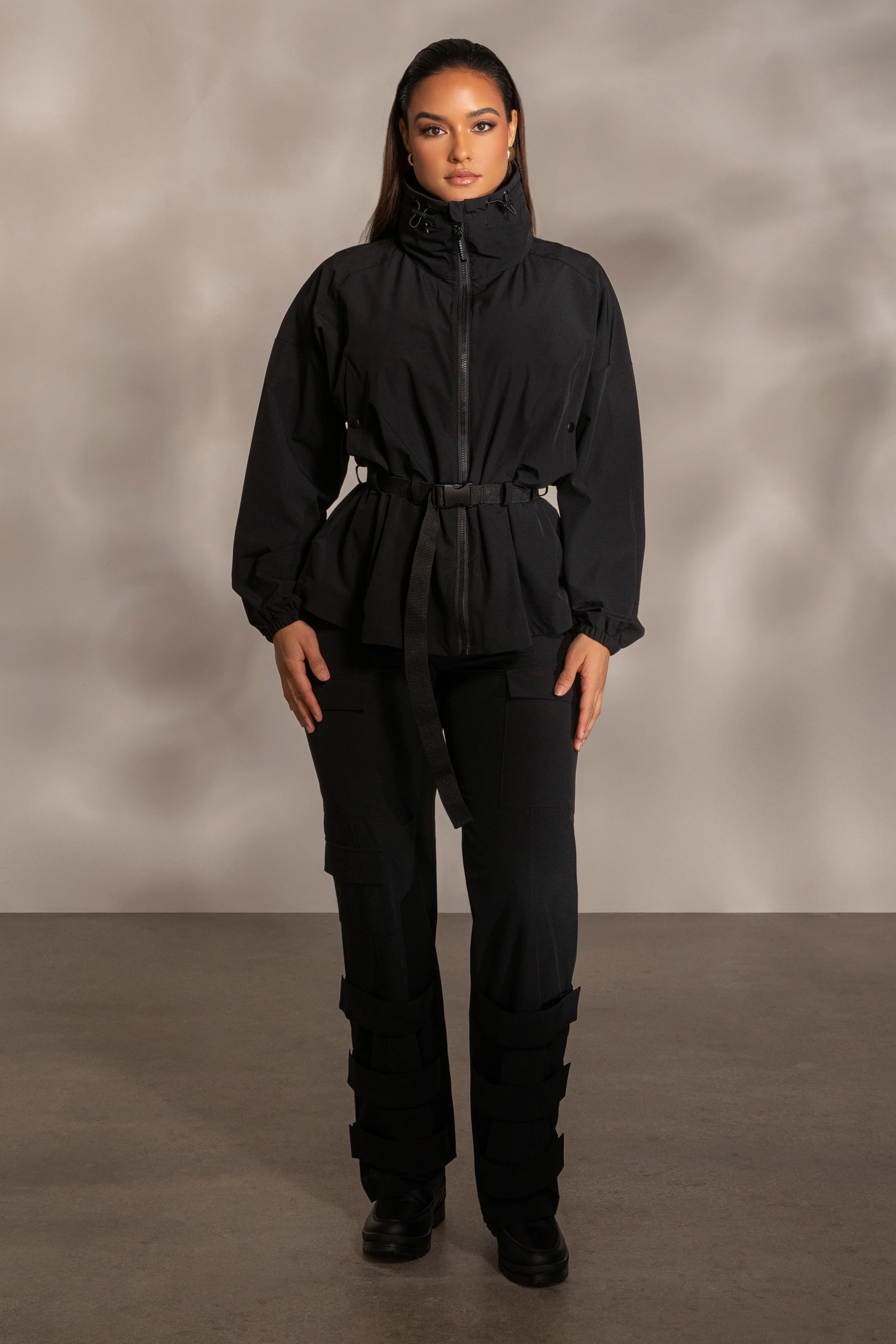 Black Willow Belted Jacket - Image 6