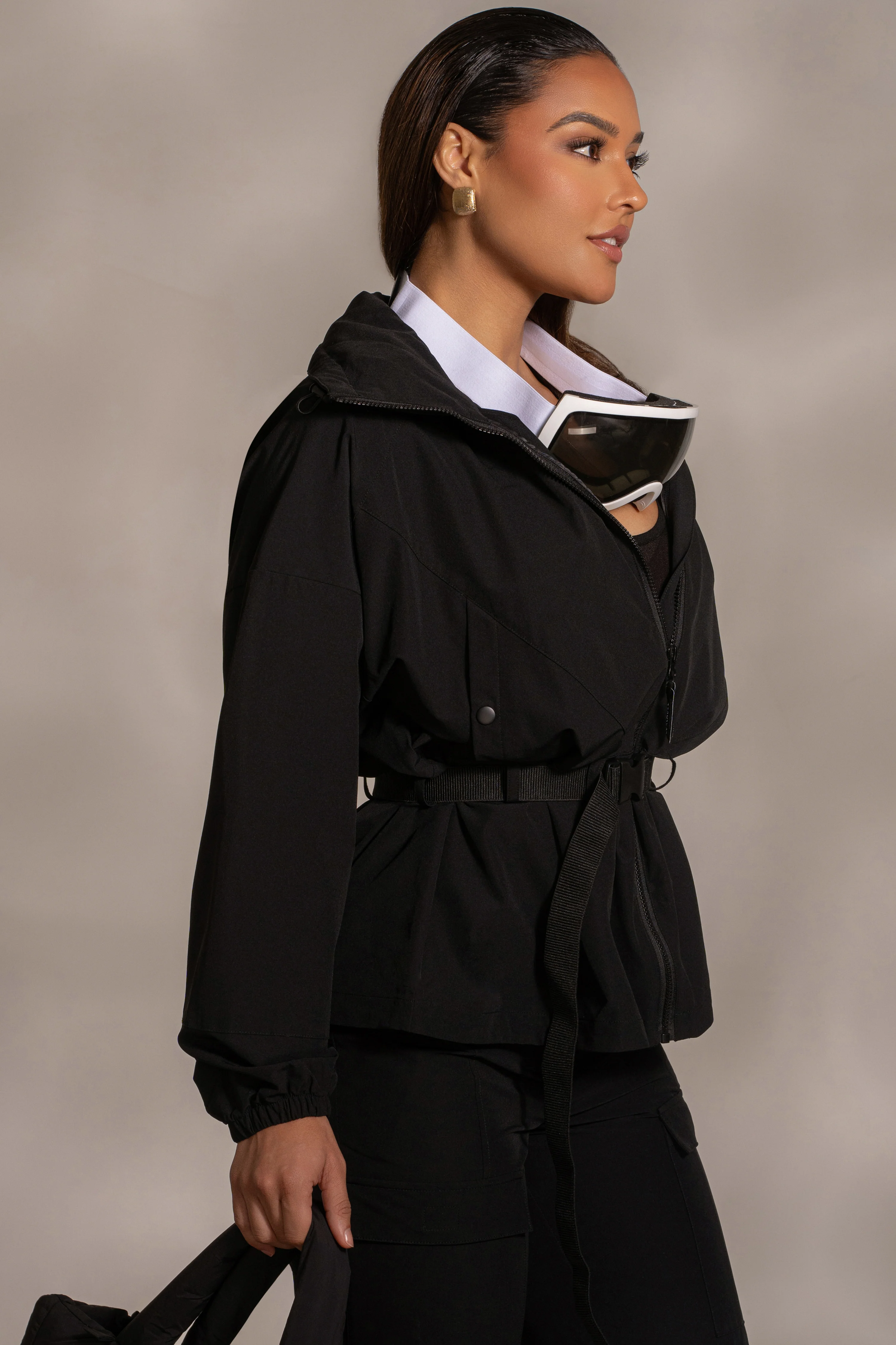 Black Willow Belted Jacket - Image 8