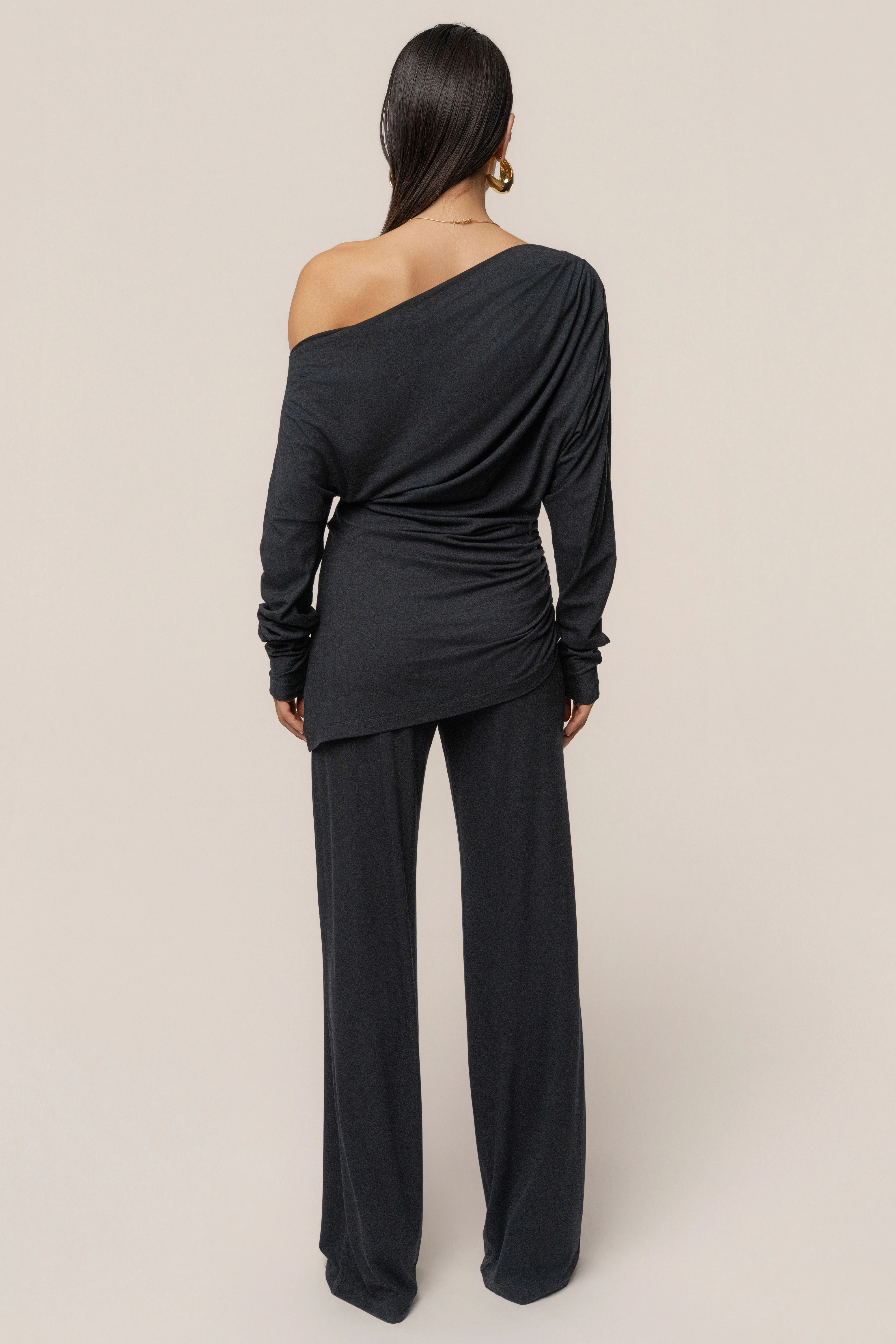 Black Winter Soirée Pant Set - Image 11