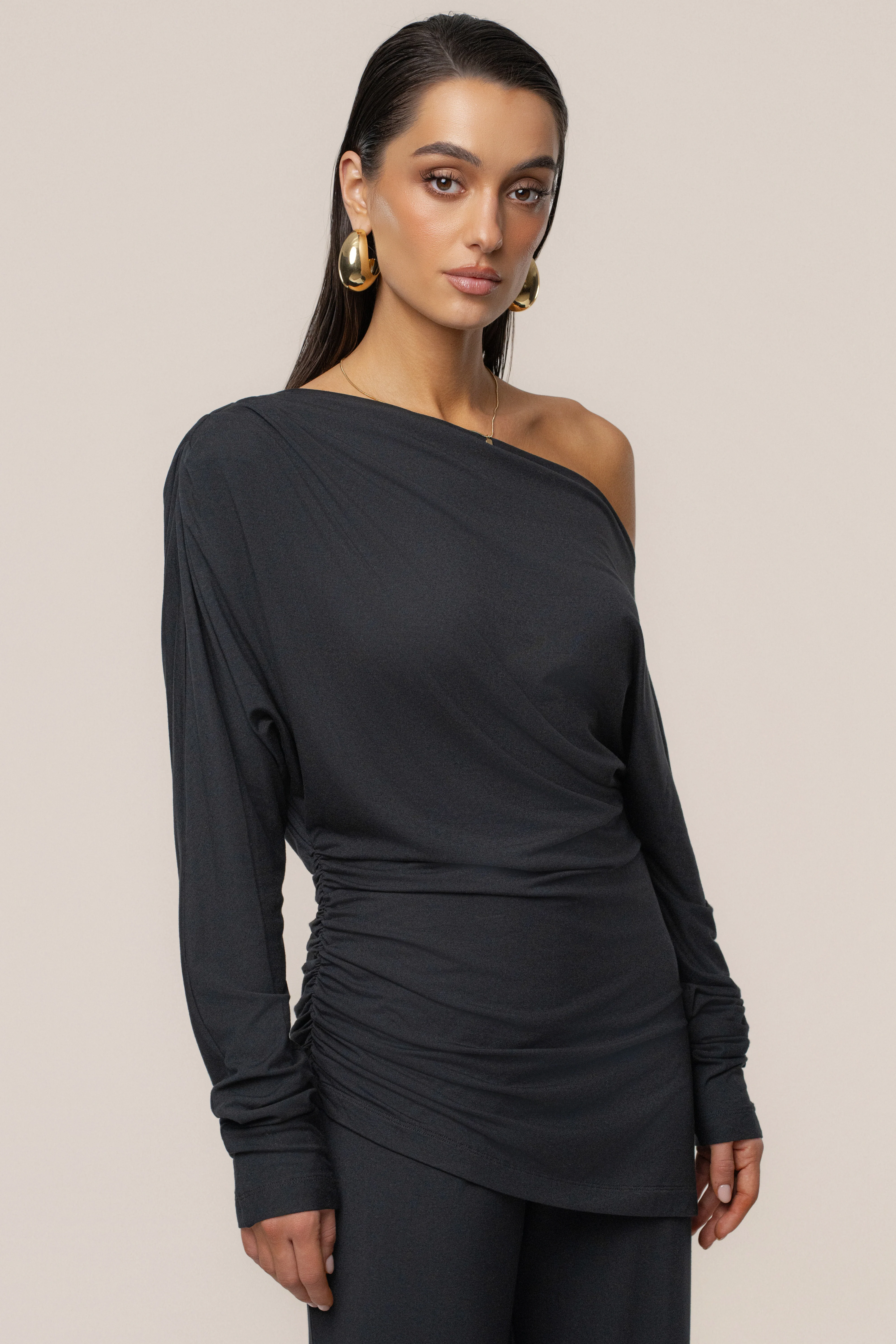 Black Winter Soirée Pant Set - Image 5