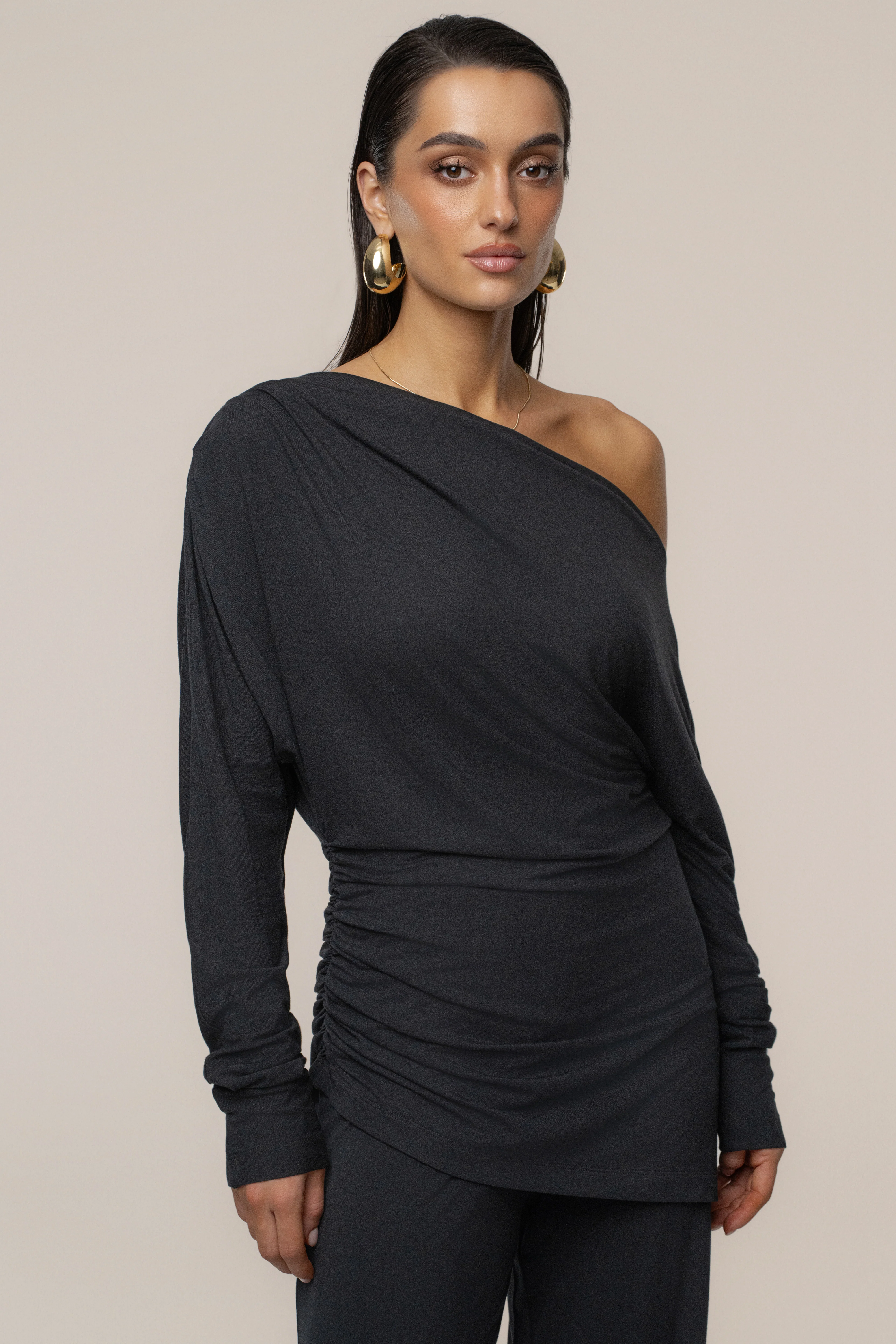 Black Winter Soirée Pant Set - Image 7
