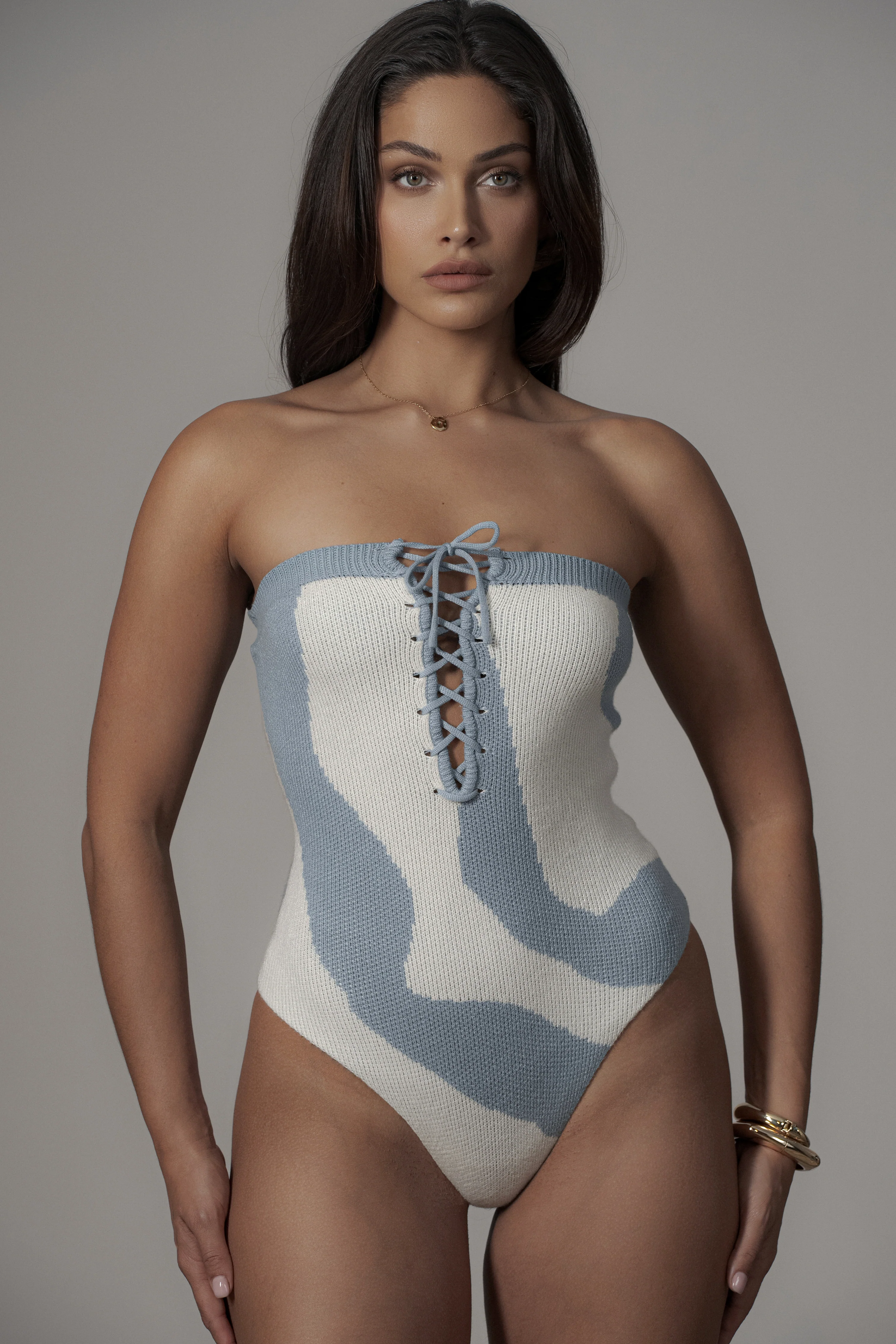 Blue Abstract Seabound Bodysuit - Image 3