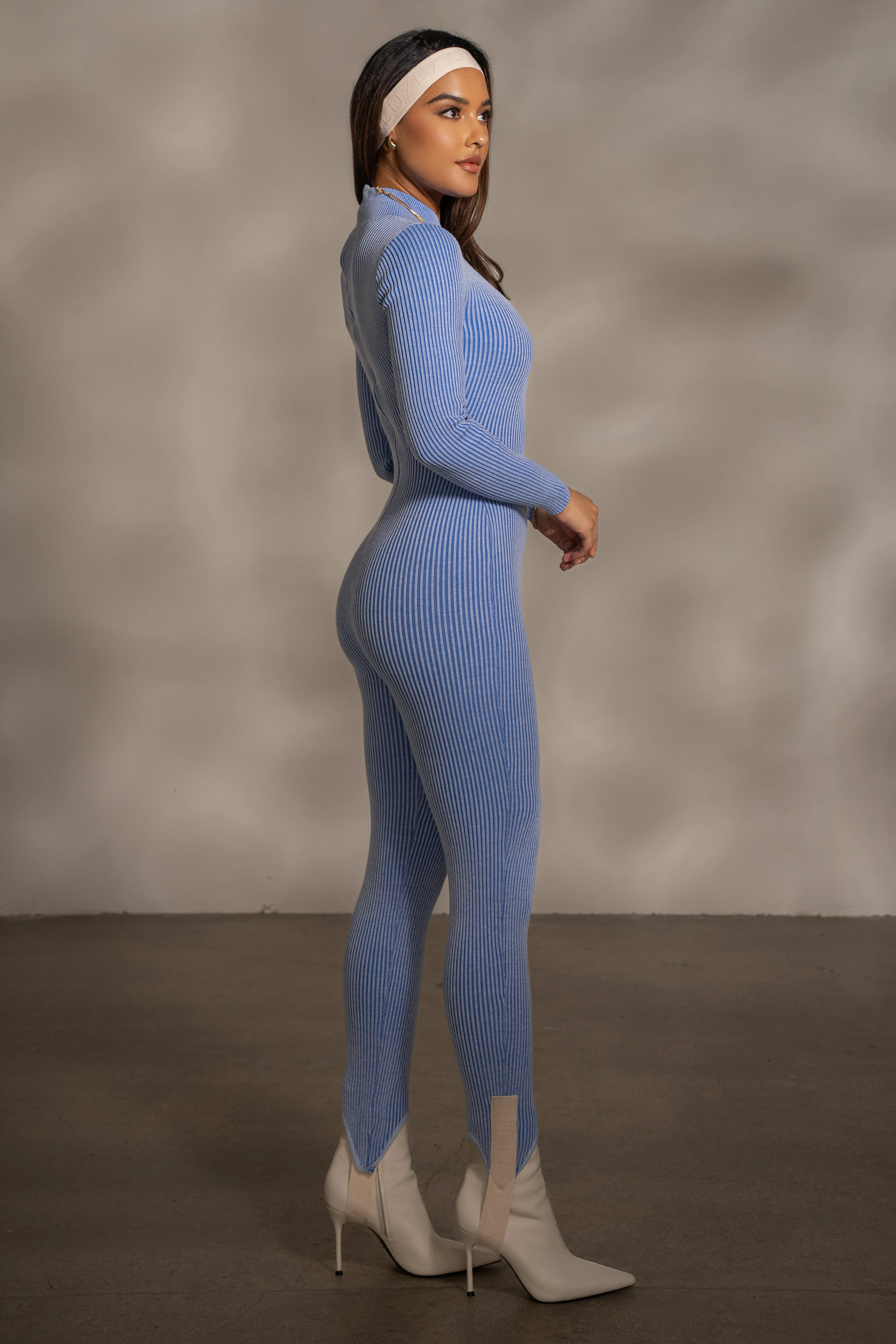Blue In Control Stirrup Jumpsuit - Image 10