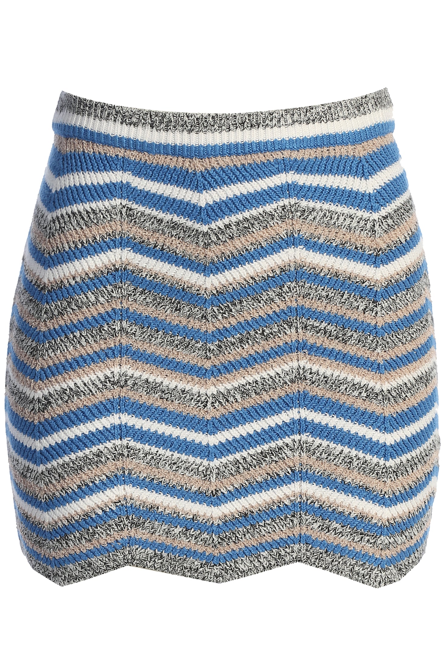 Blue Multi Pure Bliss Striped Mini Skirt - Image 2